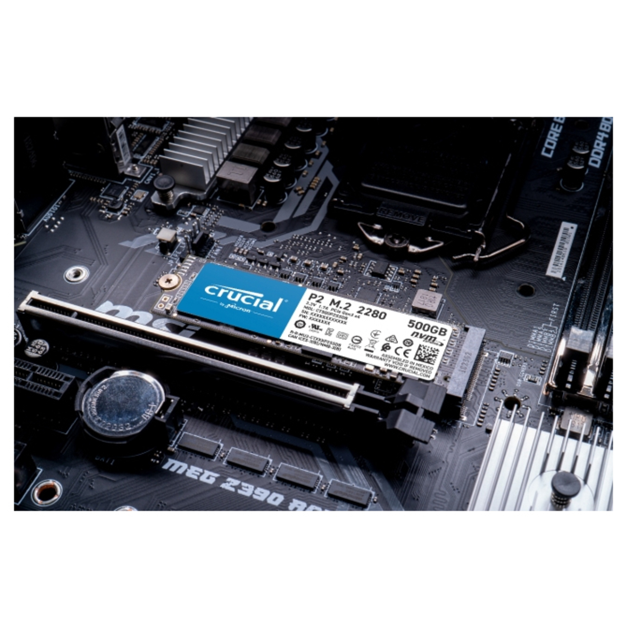 Crucial P2 .2 PCI Express 3.0 NVMe Neuf - vue 2