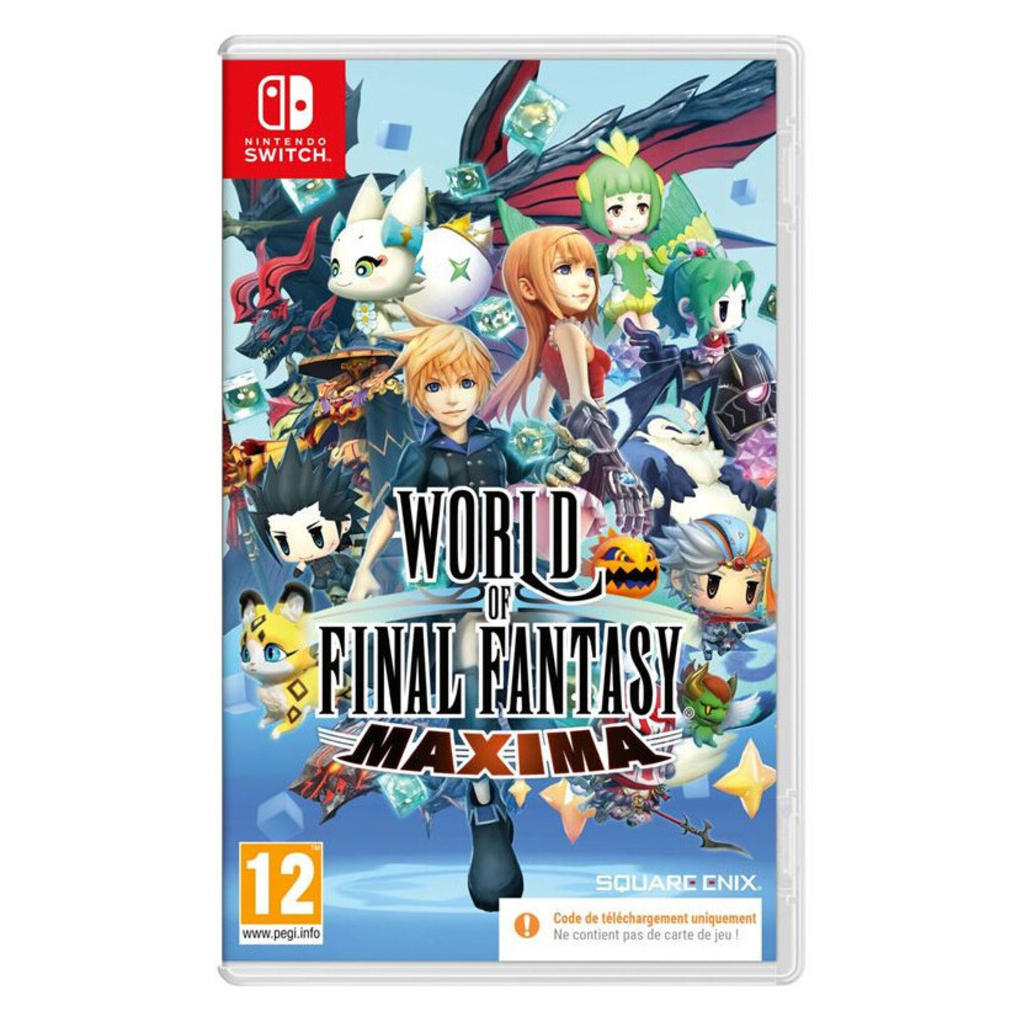 World of Final Fantasy Maxima Code in a box Nintendo Switch Neuf