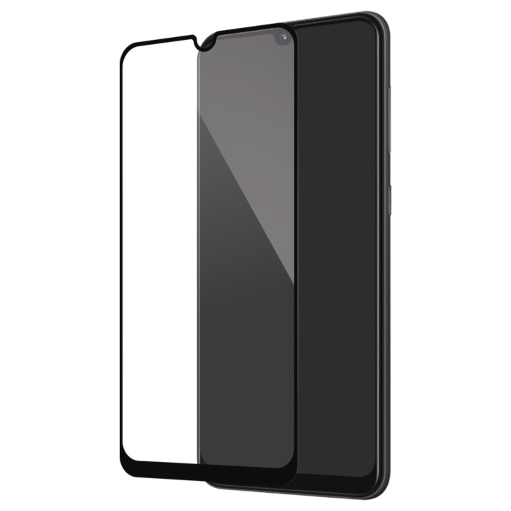 Protection d'écran premium en verre trempé pour Samsung Galaxy A30/A50 2019, Noir - Neuf