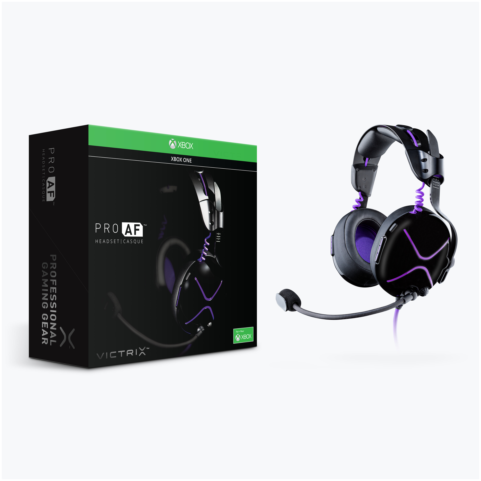 Casque filaire Victrix Pro AF pour Xbox Noir et violet - Neuf