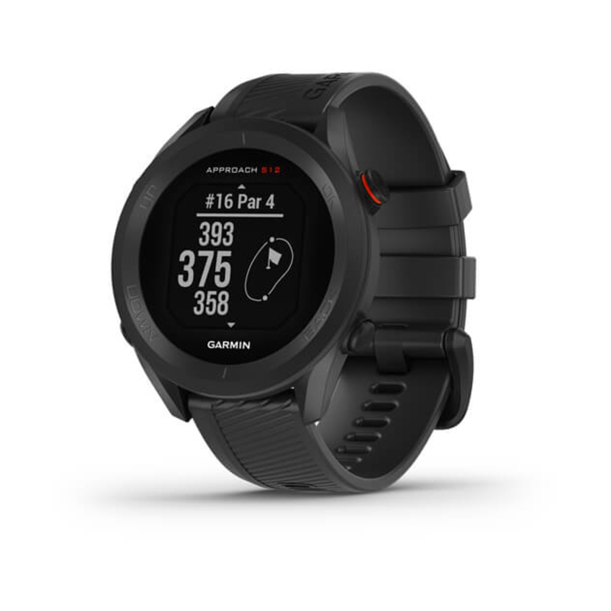 Garmin Approach S12 MIP 43 mm Numérique 175 x 175 pixels Écran tactile Noir GPS (satellite) - Neuf