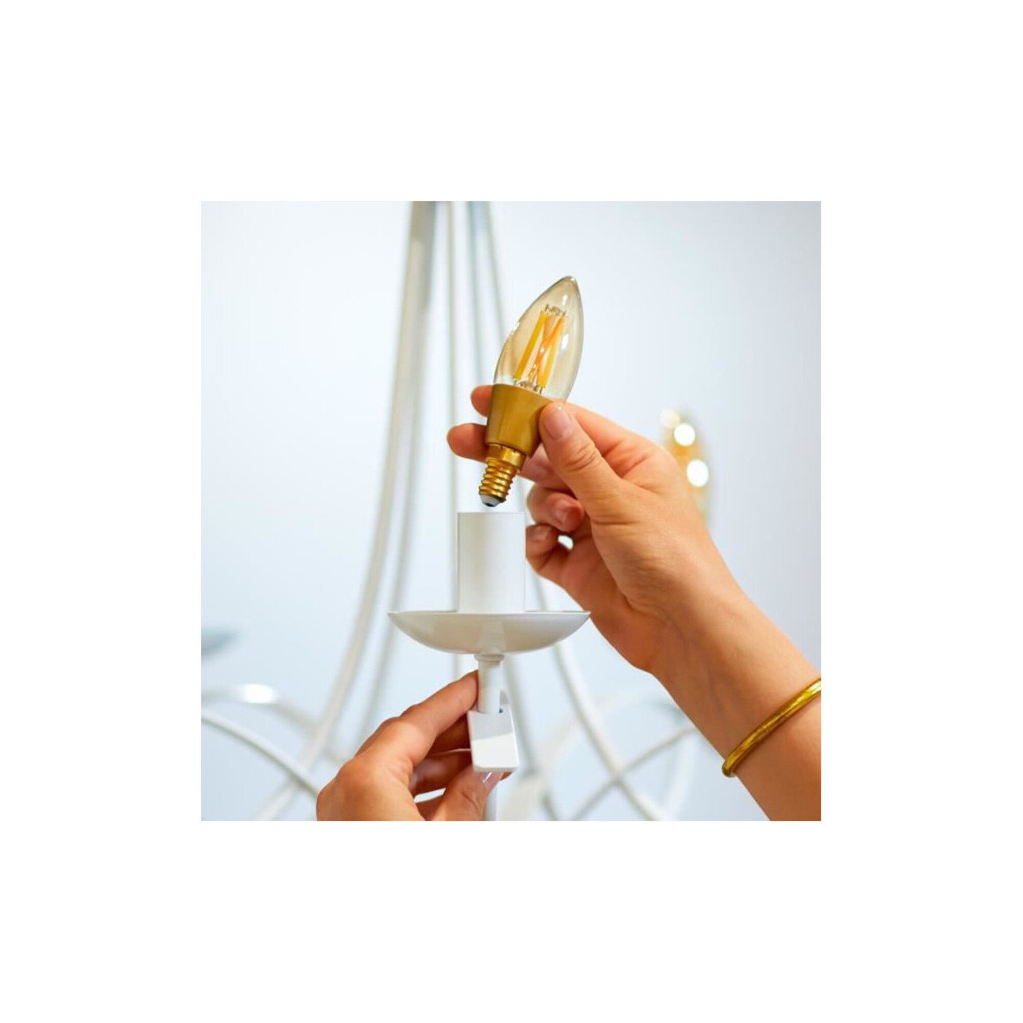 Wiz C35 Amber Candle E14 Tunable Filament Smart Home - vue 4