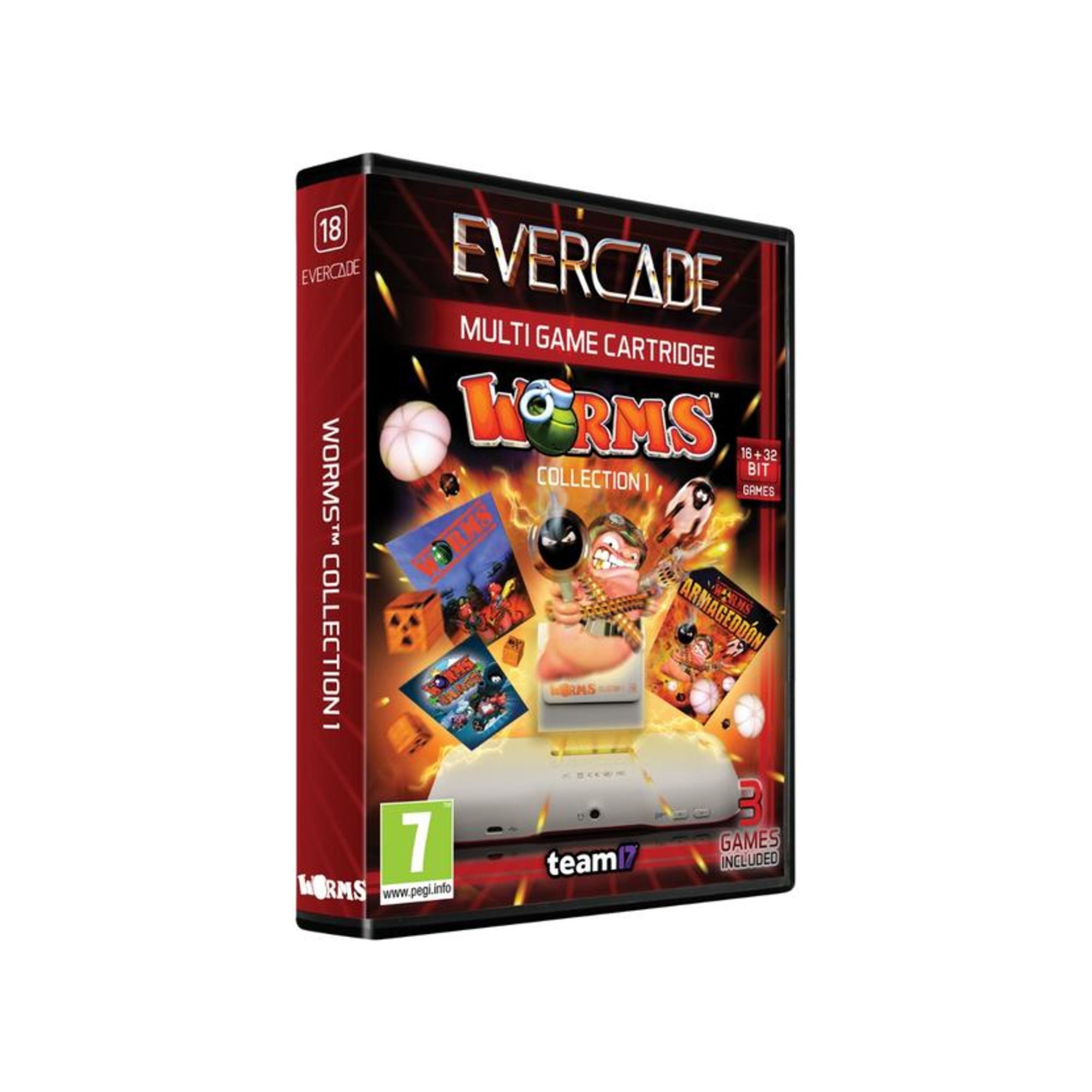 Evercade Game Cartridge Worms Collection 1 Console Retro - vue 2