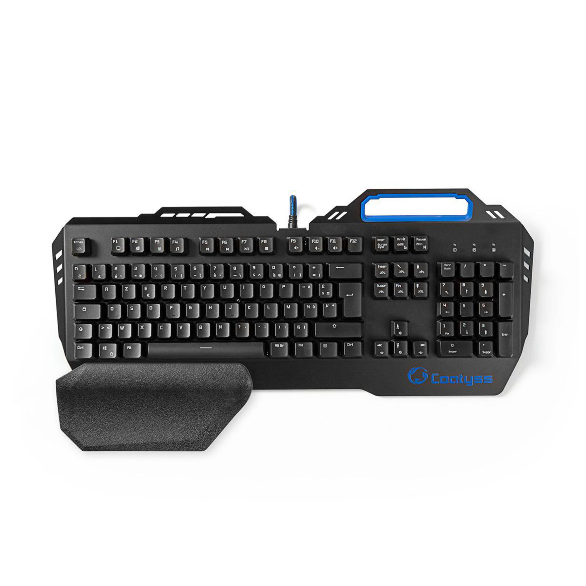 Nedis GKBD400BKFR clavier FR sans fil +USB AZERTY Français Noir - Neuf