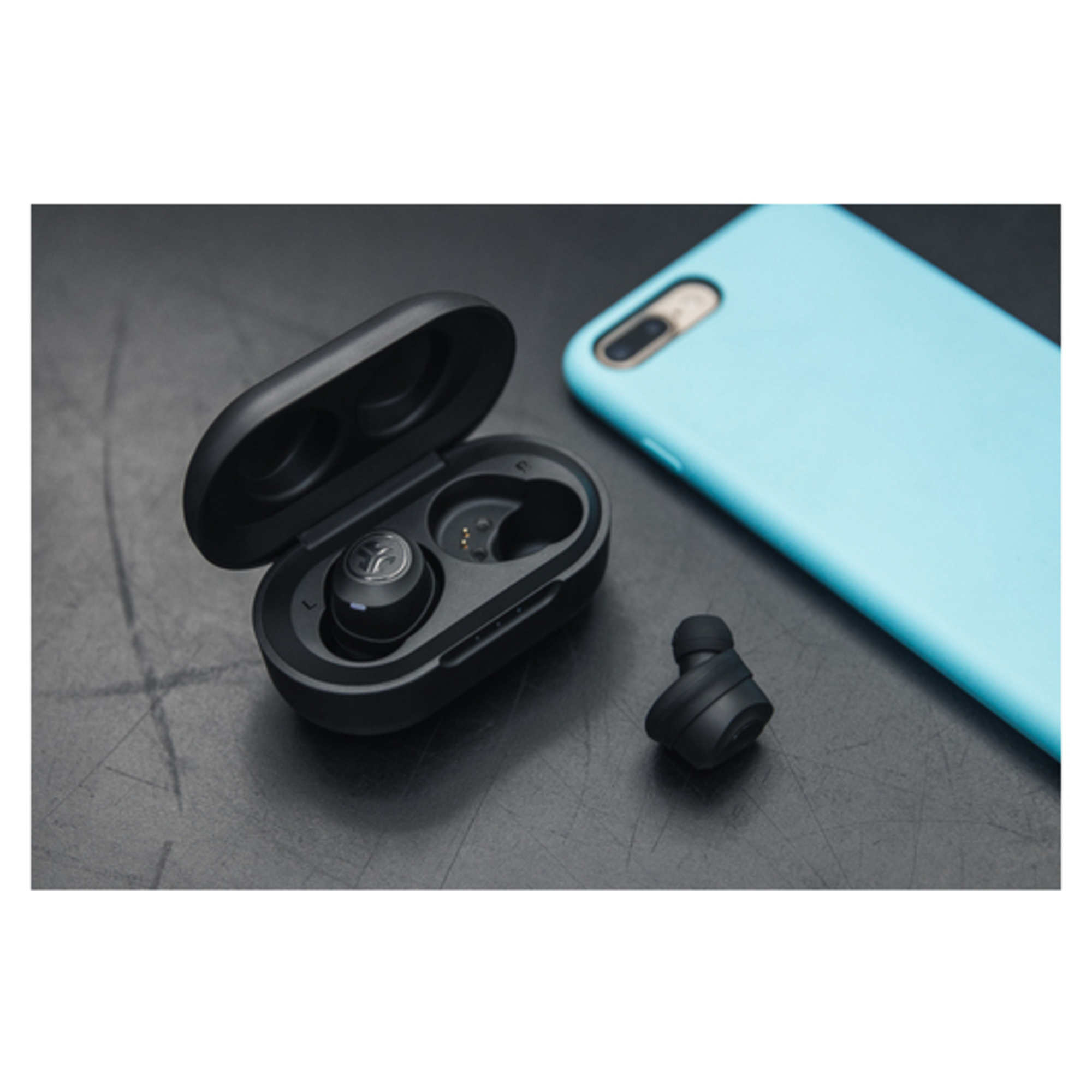JLab JBuds Air True Wireless Écouteurs True Wireless Stereo (TWS) Ecouteurs Musique Bluetooth Noir - Neuf
