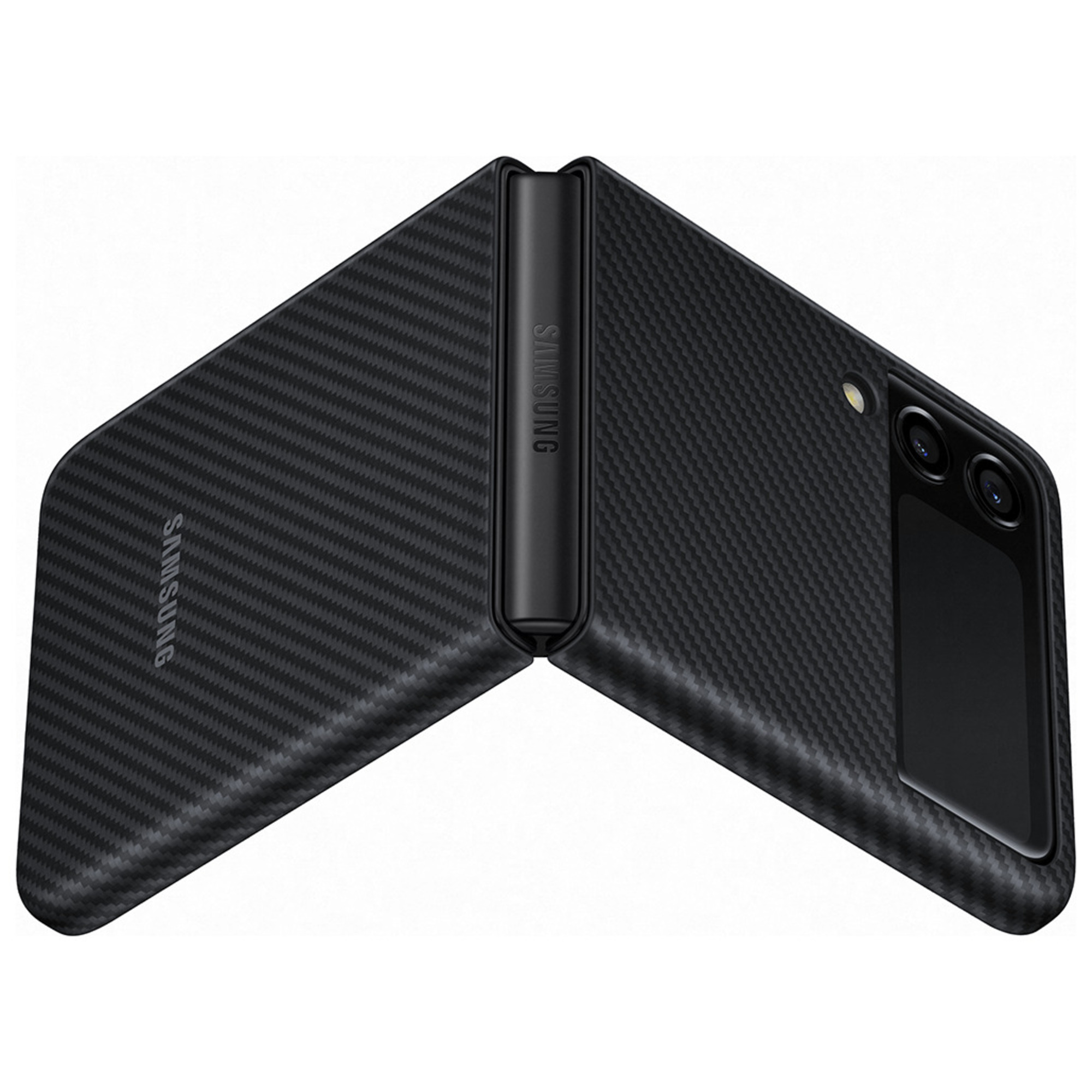 Coque SAMSUNG Z Flip 3 Aramid Fonction stand - vue 3