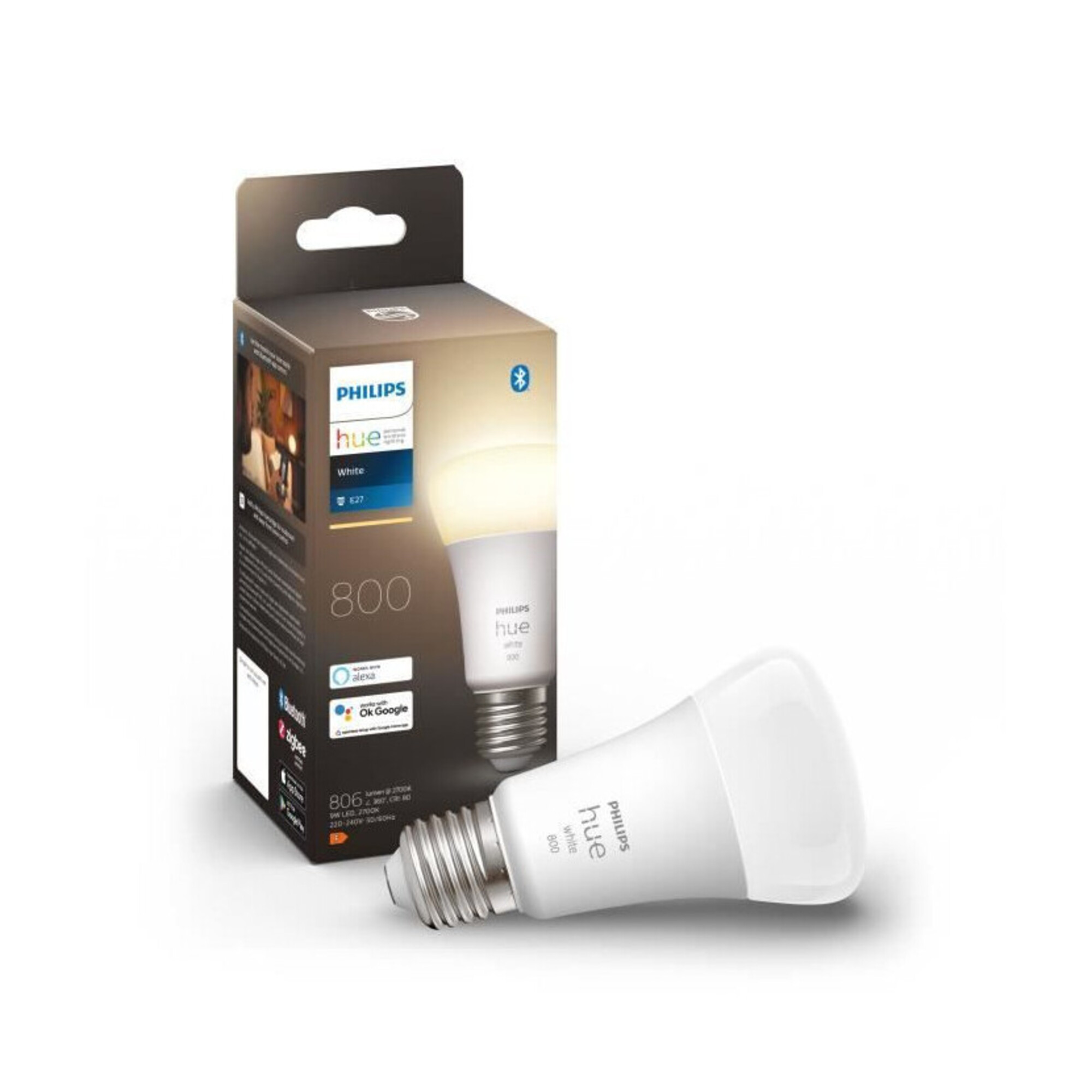 PHILIPS Hue White Ampoules LED connectées E27 - Compatible Bluetooth - Neuf