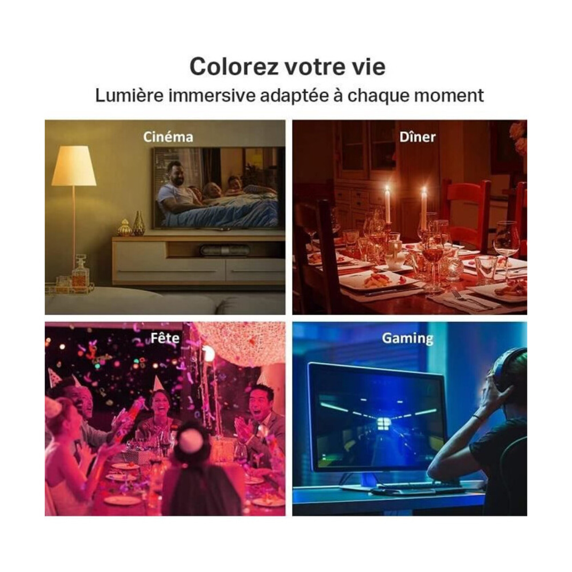 Ampoule Connectée T Link WiFi E27 Tapo L530E - vue 5