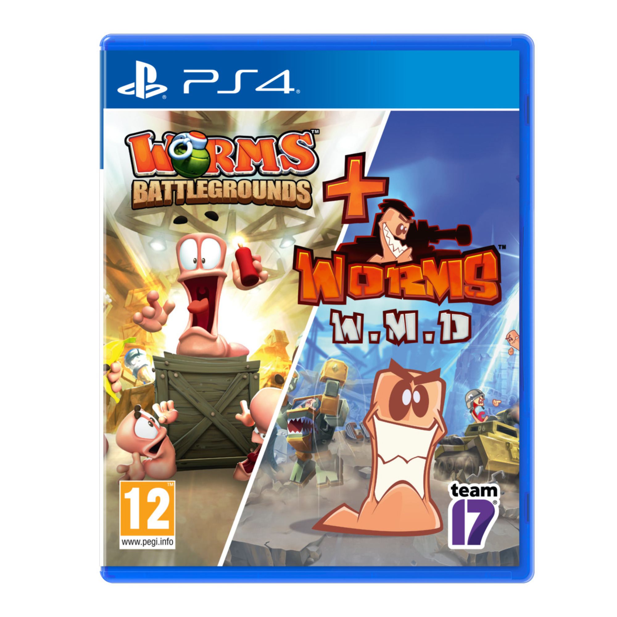 Worms Battlegrounds + Worms WMD PS4 - Neuf
