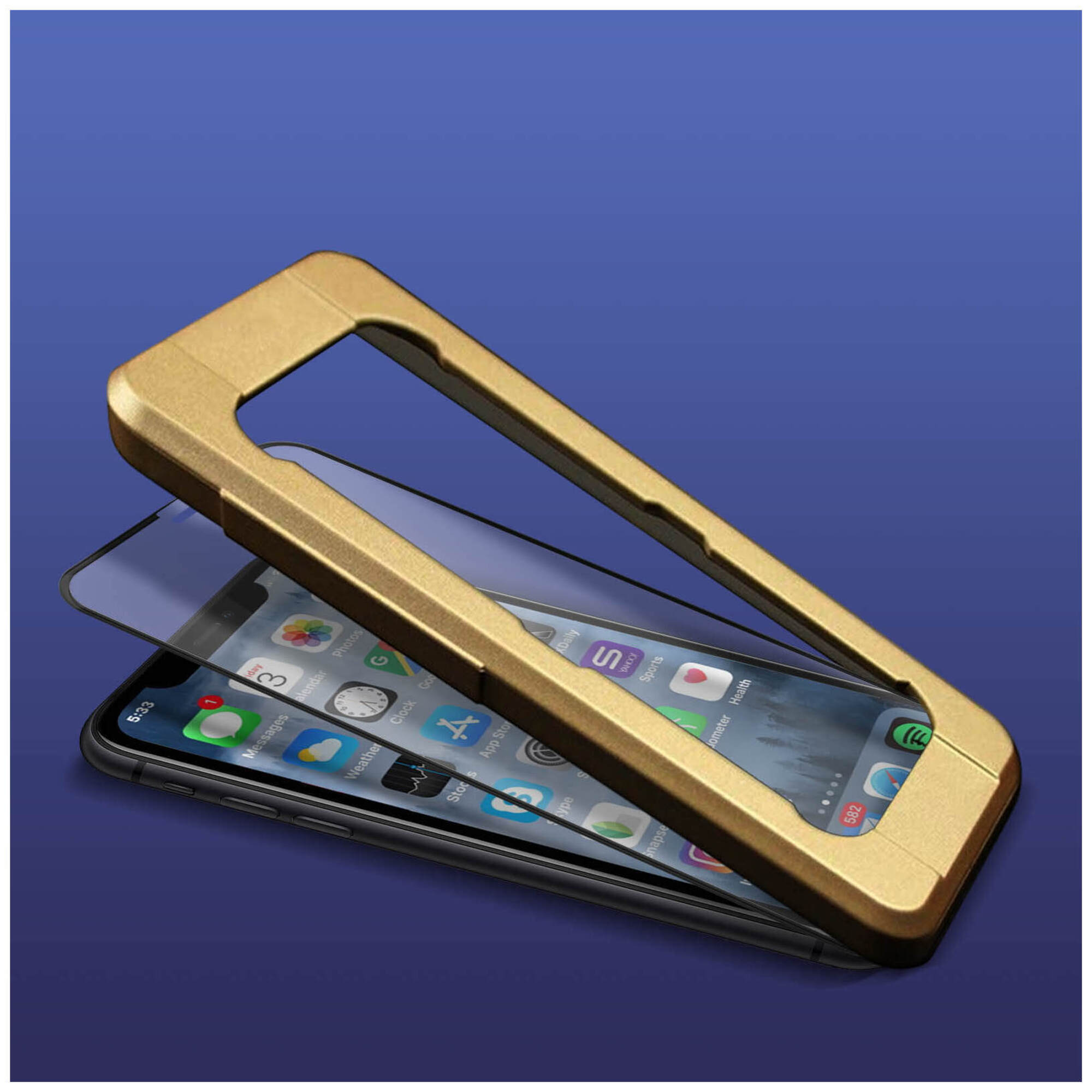 MUVIT Tiger Glass Plus Verre trempé Full Glue Apple Iphone 11 - vue 4