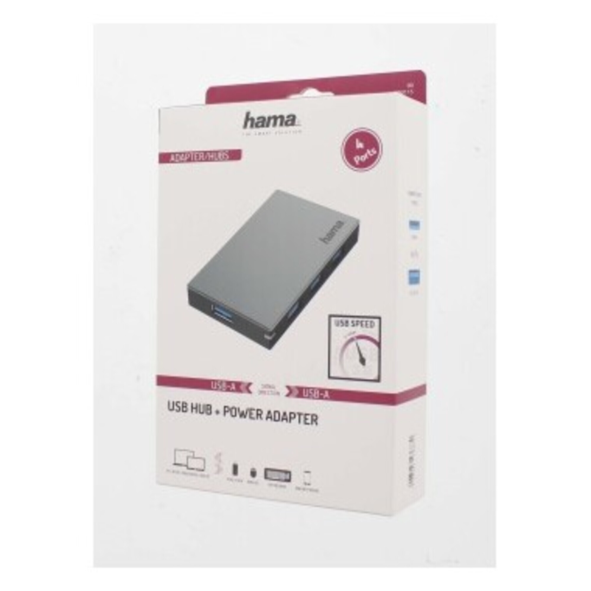 Hama 00200115 hub & concentrateur USB 3.2 Gen 1 3.1 Gen 1 Type A 5000 Mbit/ Neuf - vue 2