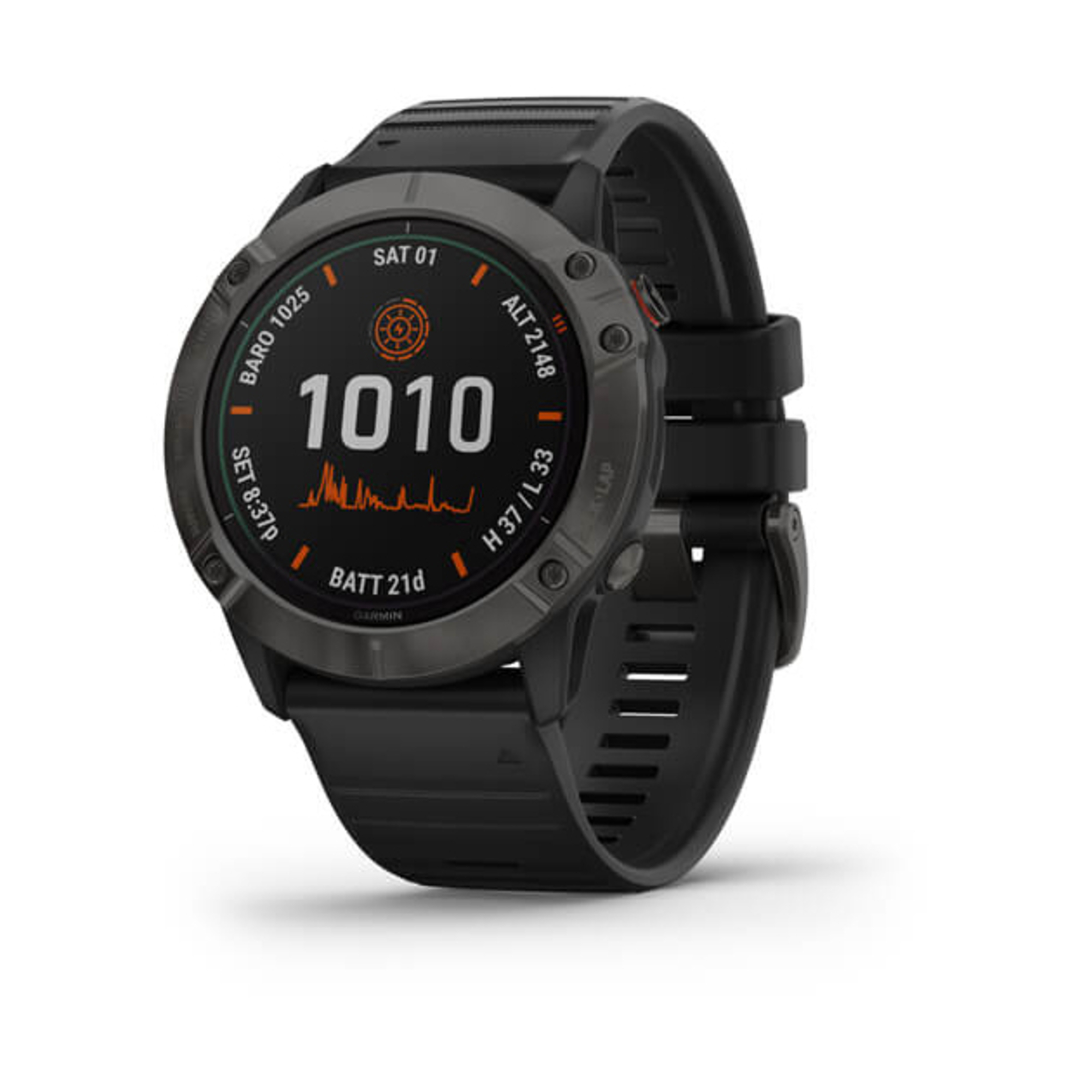 Garmin Fenix 6X 3,56 (1.4 ) Mip 51 Mm Gris GPS (Satellite) - Bon État