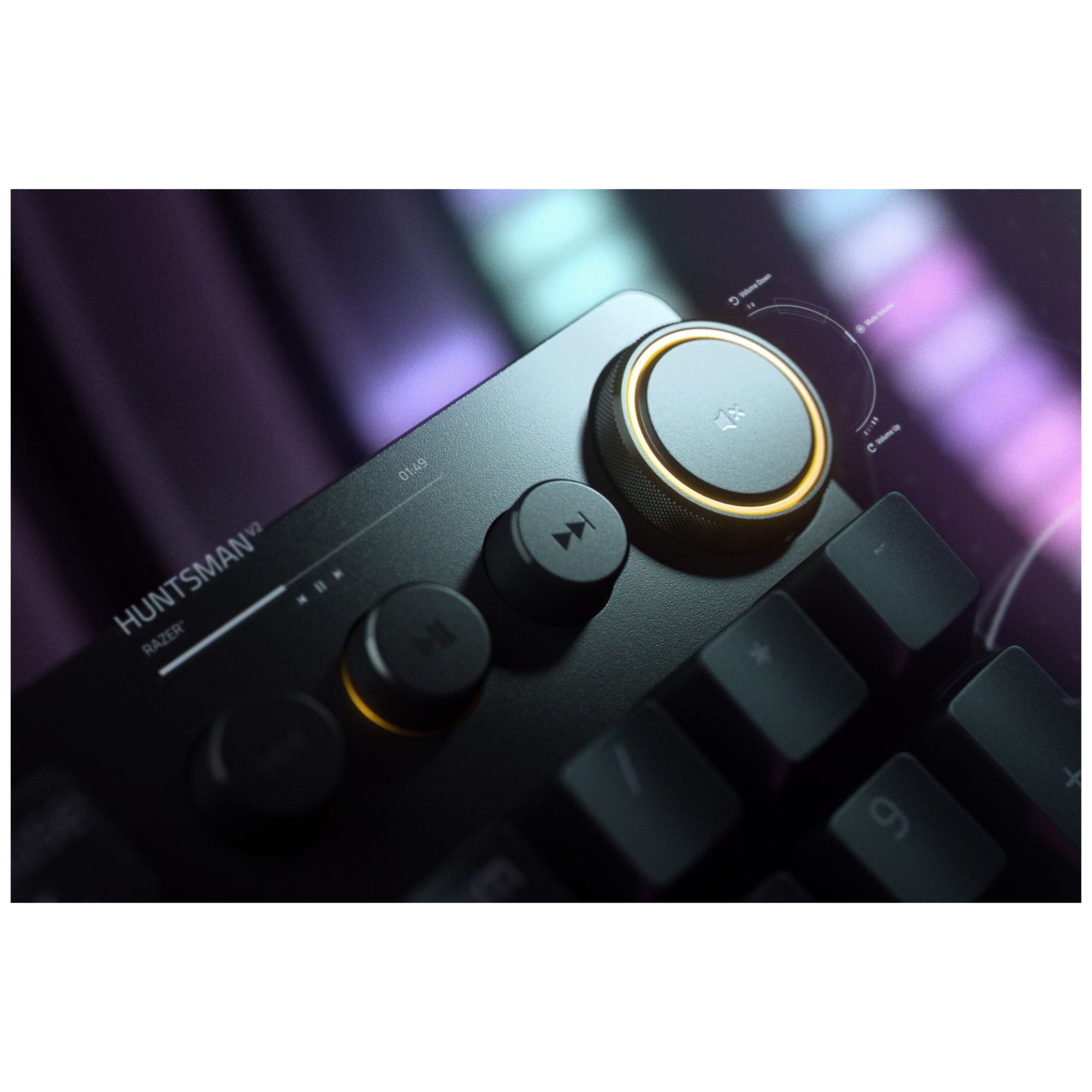 Razer Huntsman v2 Switchs optiques violets - vue 2