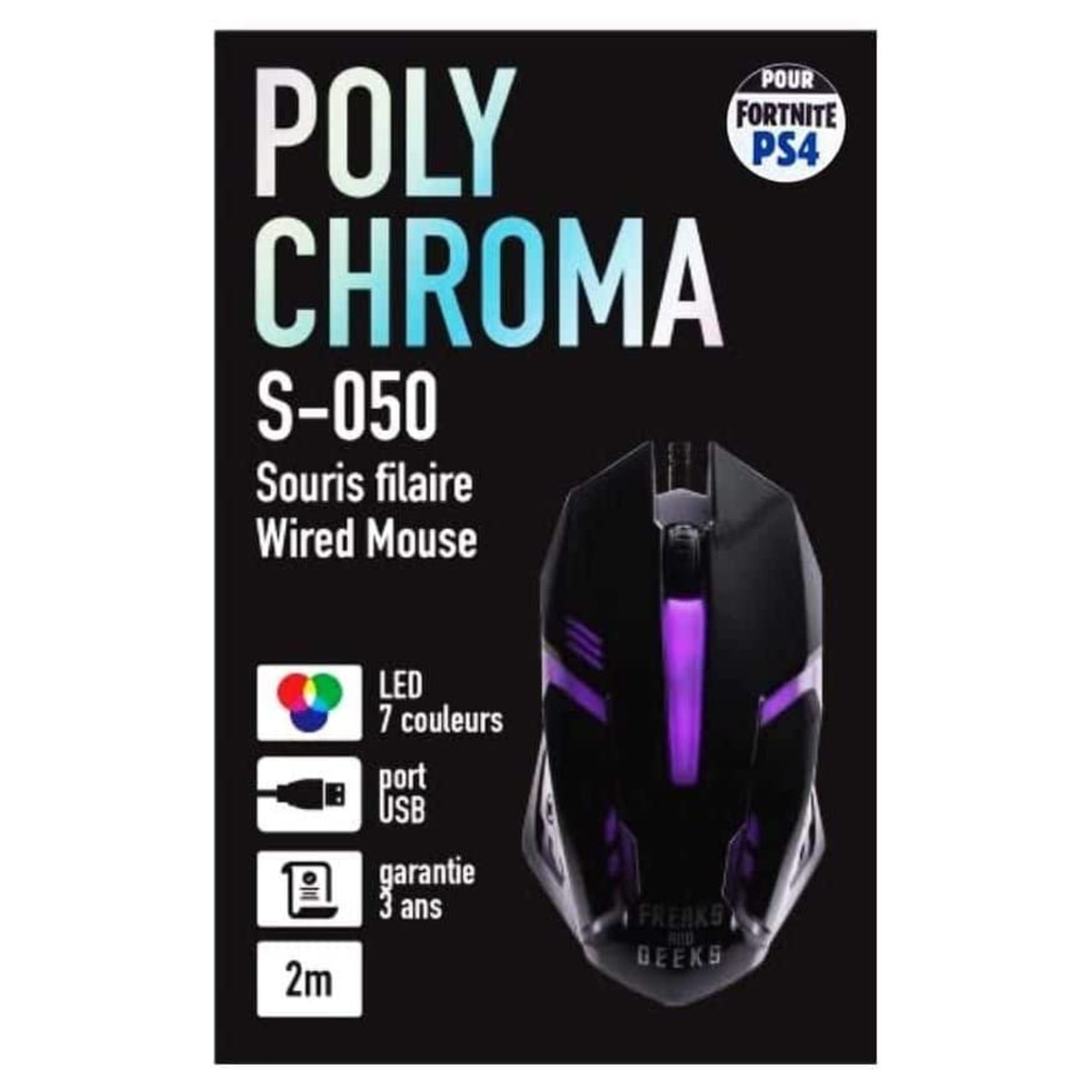 Souris gamer PolyChroma LED compatible PS3 PC PS4 Xbox One - Neuf