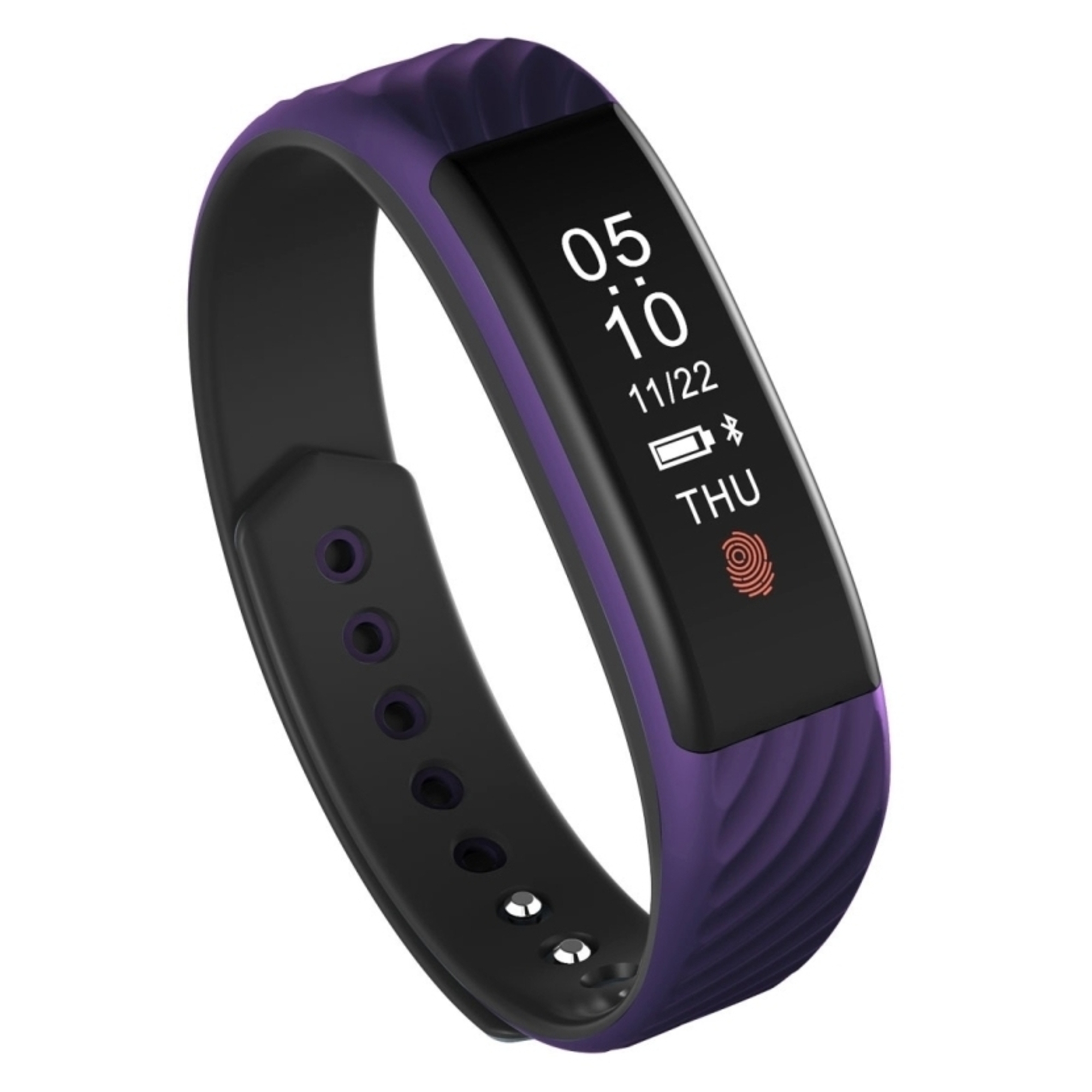 Bracelet Connecté Montre Android iOs Smartwatch Podomètre Etanche IP67 Violet YONIS - Neuf