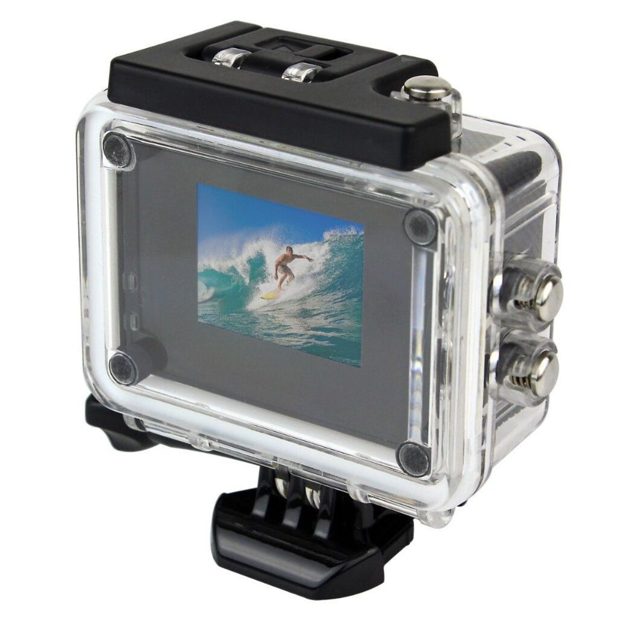 Camera Embarquée Sport LCD Caisson Étanche Waterproof Full HD 1080P Jaune 4 Go YONIS - Neuf