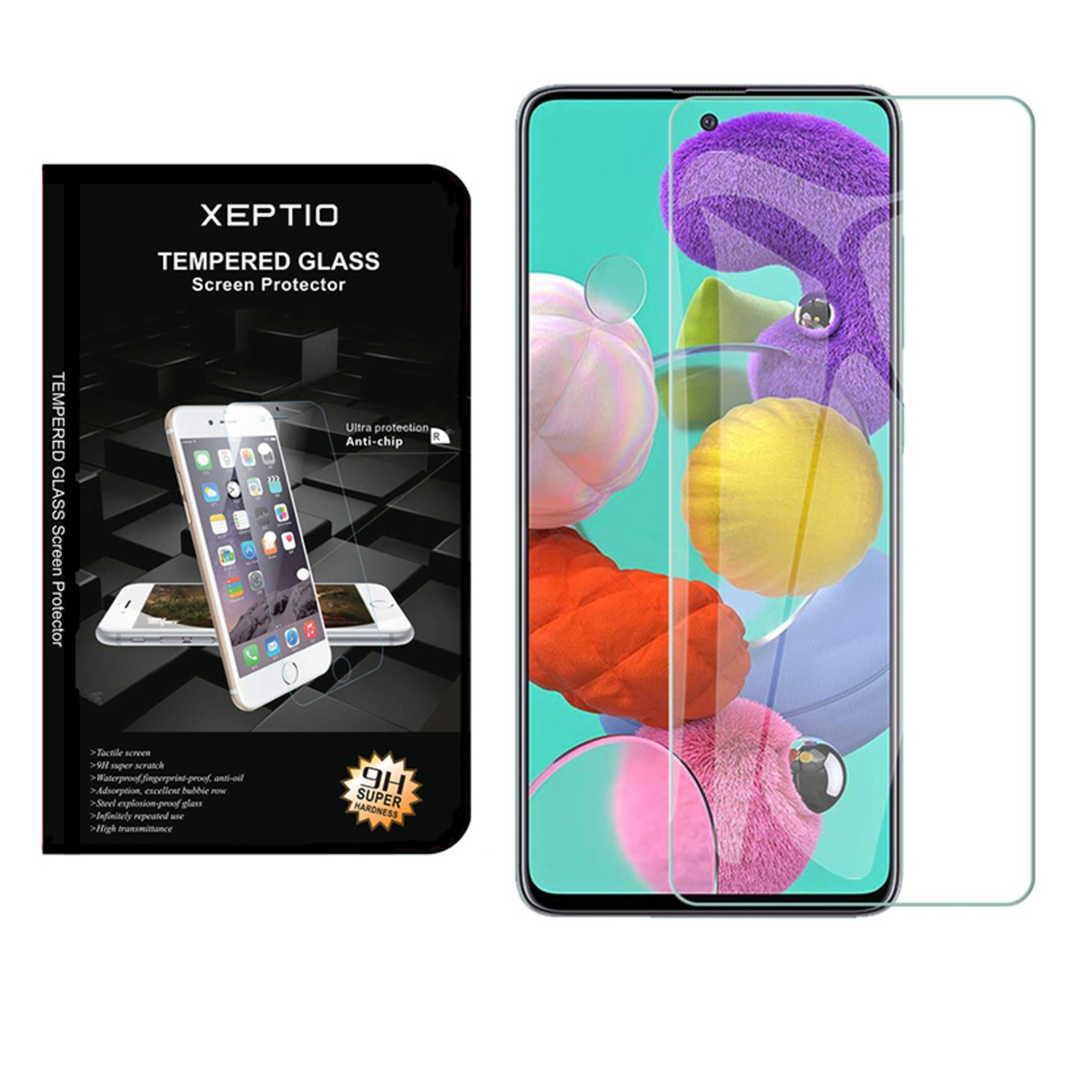 Protection écran Vitre  en verre trempé pour Samsung Galaxy A52 4G / A52 5G / A52s -  XEPTIO - Neuf