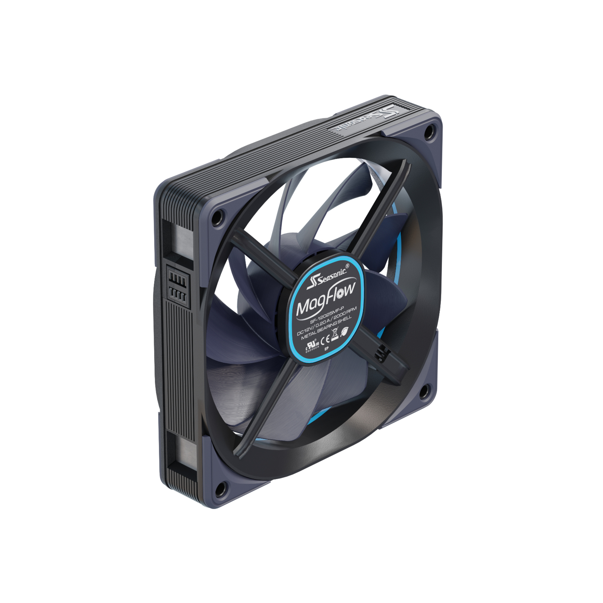 Seasonic MagFlow 1 Fan Kit Boitier PC Ventilateur 12 cm 1 pièce Neuf