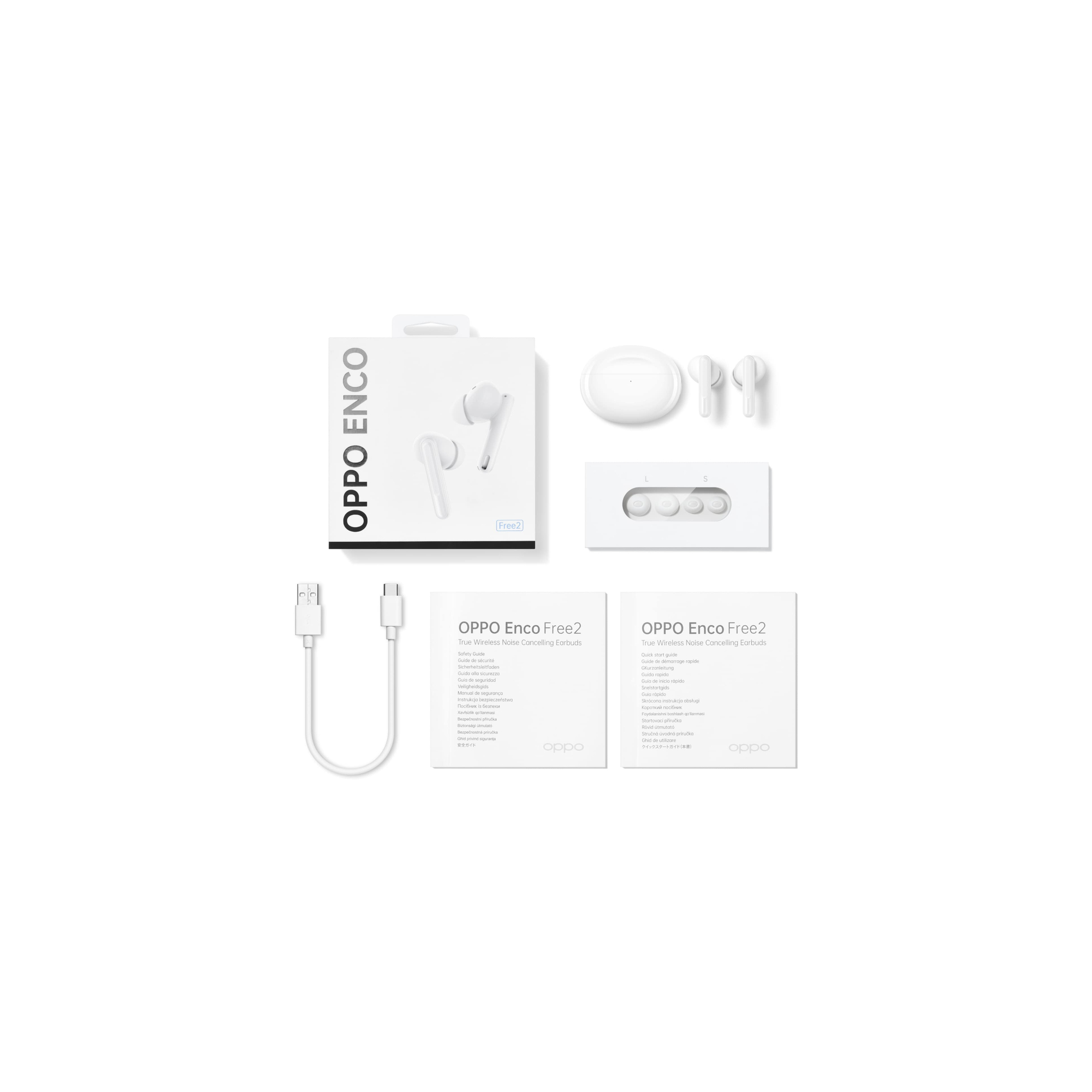 Enco Free 2 Ecouteurs True Wireless, Blanc - Neuf