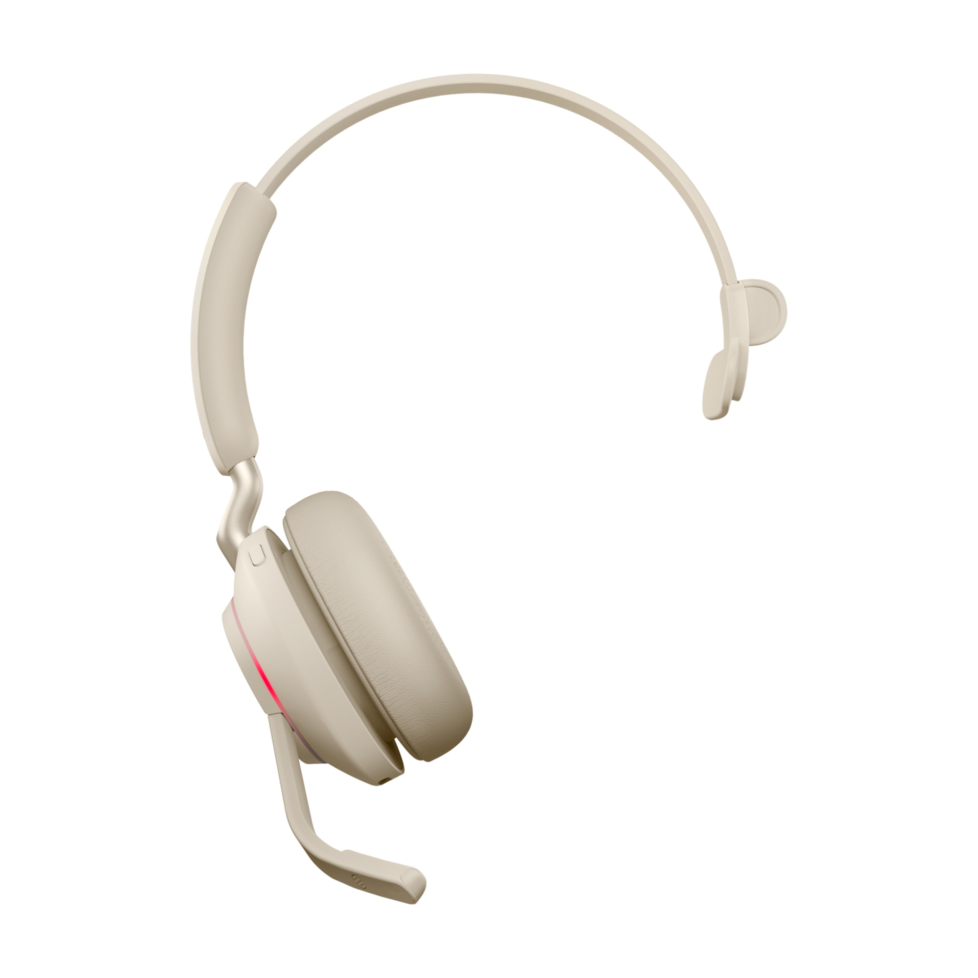 Jabra Evolve2 65, UC Mono Casque Sans fil Arceau Bureau/Centre d'appels USB Type-A Bluetooth Beige - Neuf