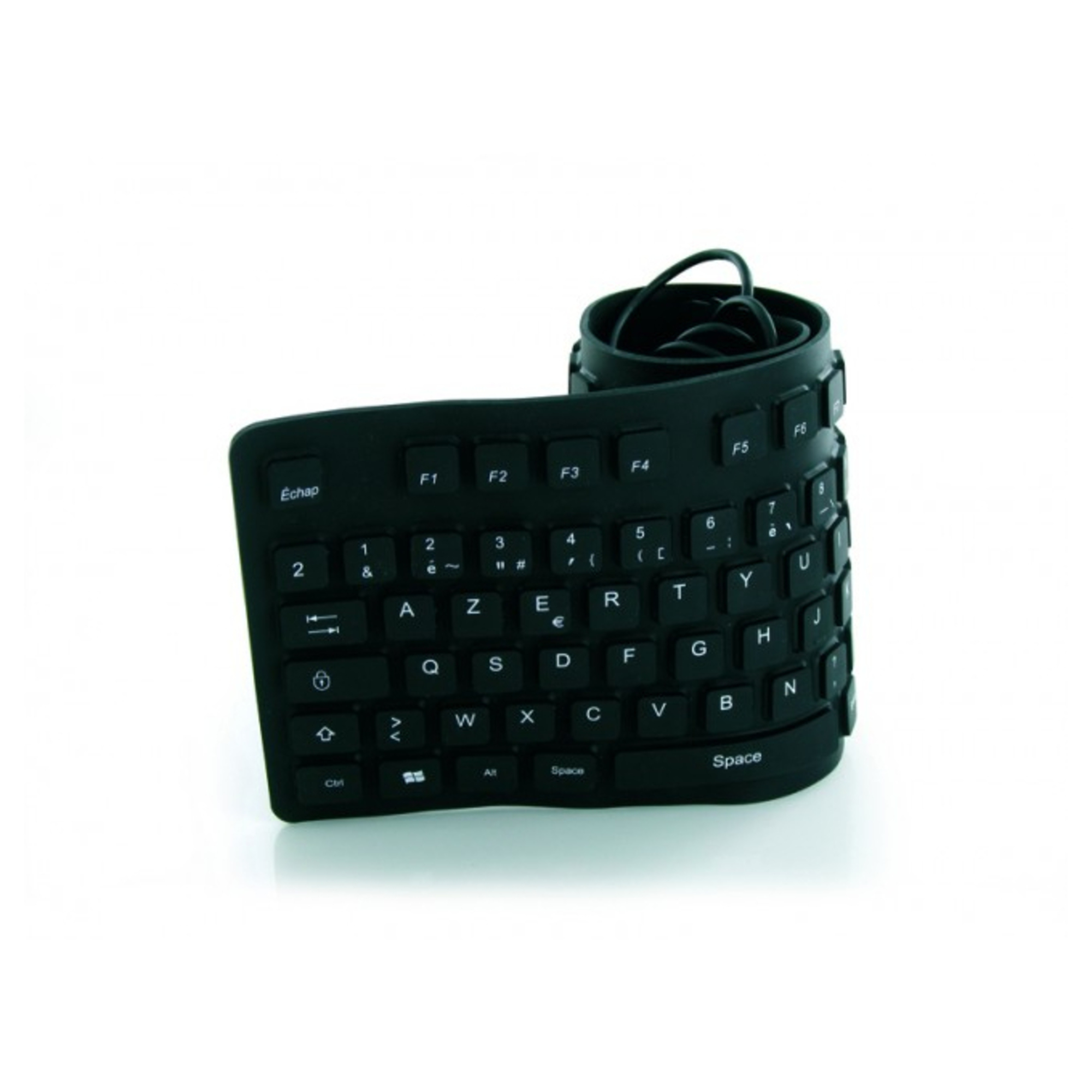 Mobility Lab clavier flexible waterproof étanche et enroulable ML300559 AZERTY