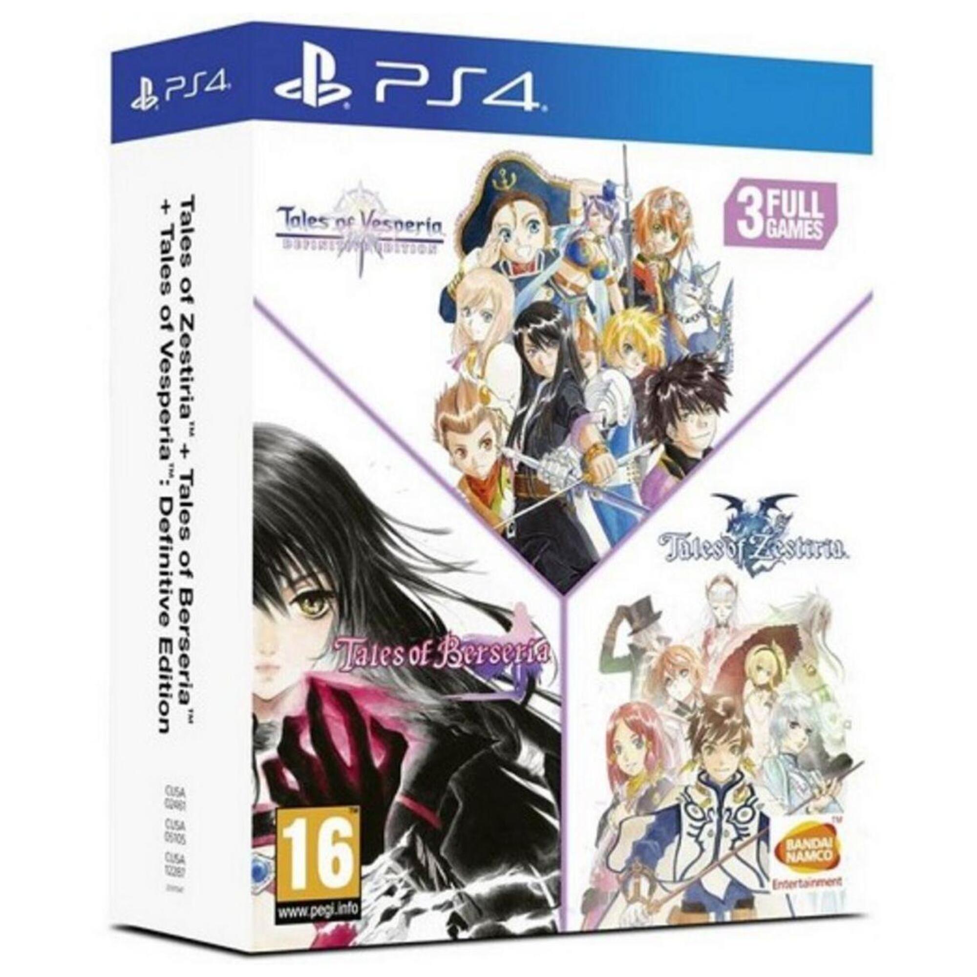 Tales Of : Vesperia & Berseria & Zestiria Trilogie Compilation PS4 - Neuf