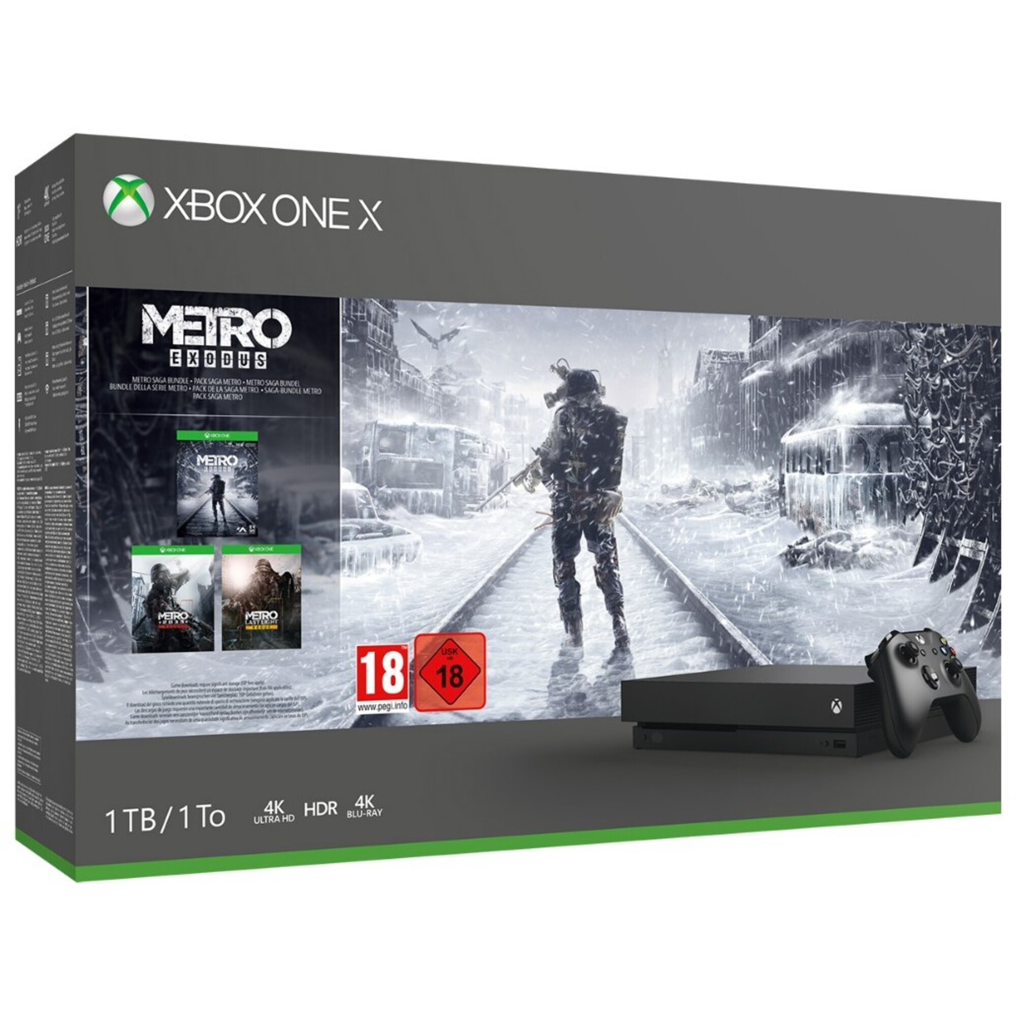 Xbox one x 1 to métro exodus