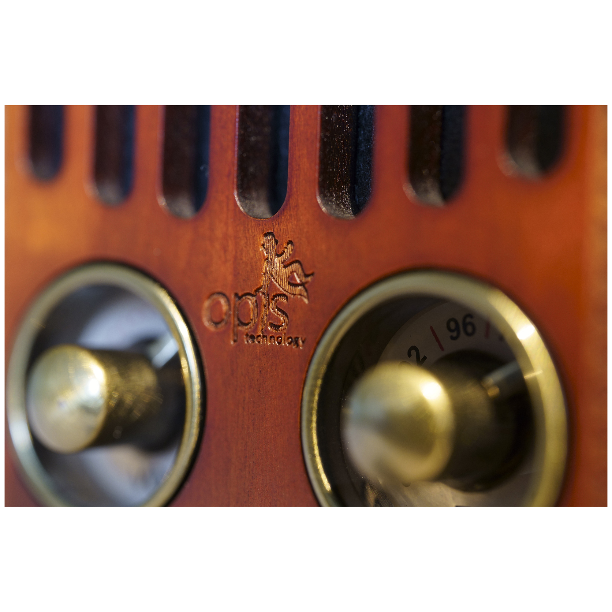 Petit Haut parleur Bluetooth Rétro en Bois et Radio VHF Merisier Neuf - vue 5