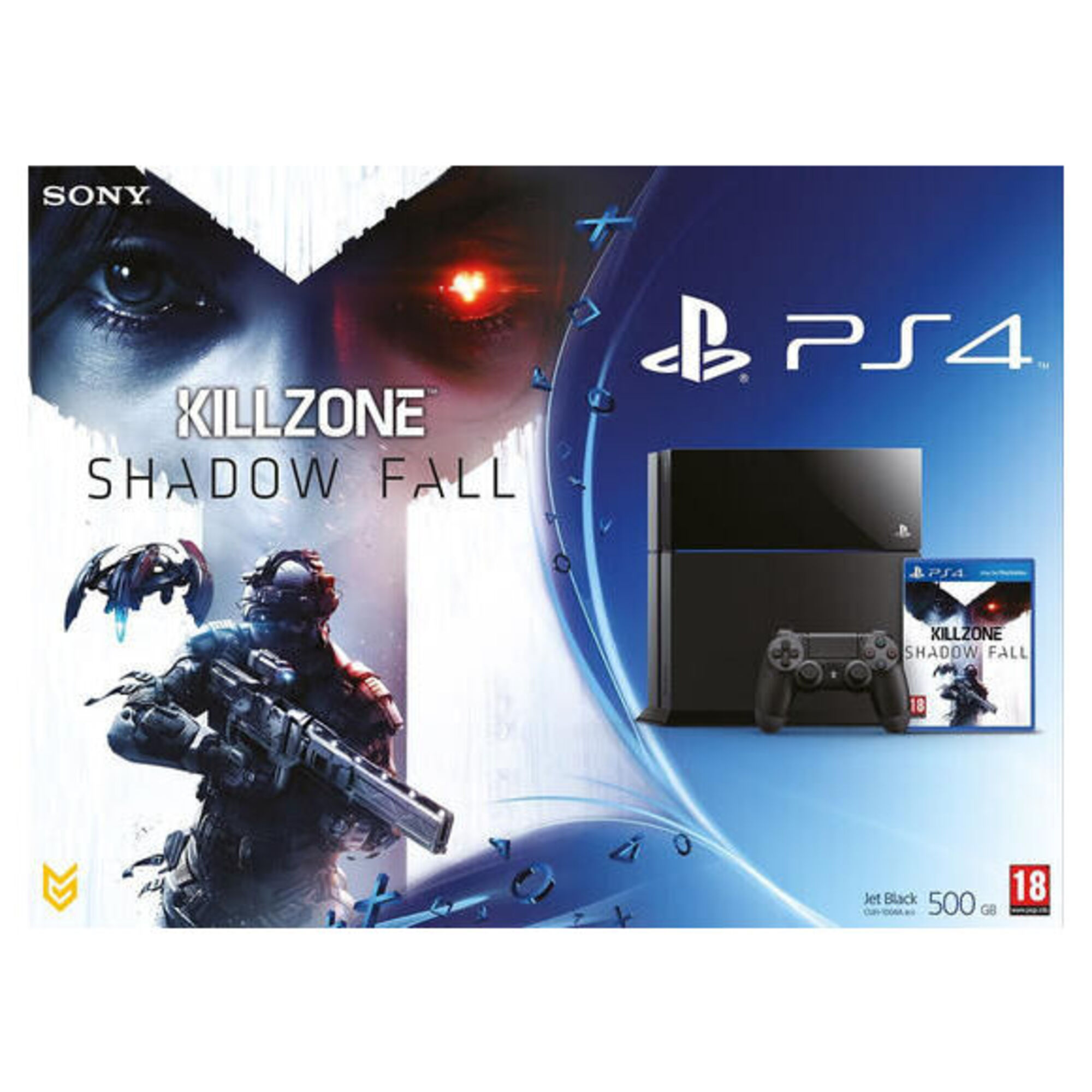 Console PS4 500 Go Noire + Killzone : Shadow Fall - Excellent état