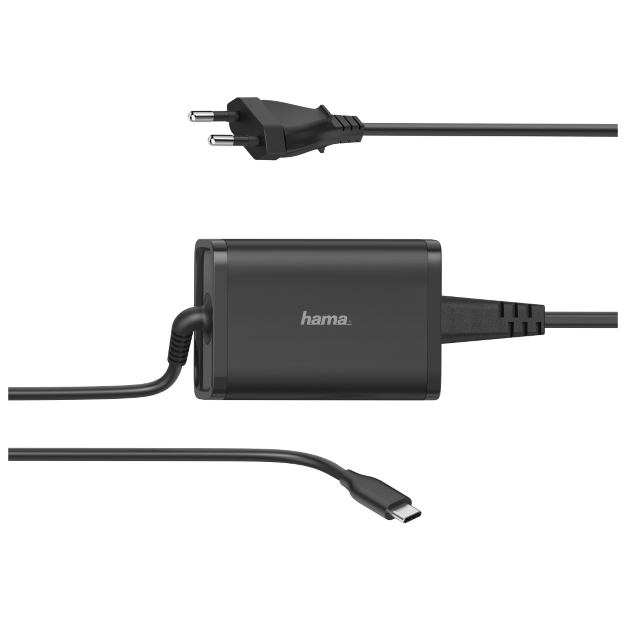 Hama Usb C 5-20v/65w Laptop Charger Argent&eacute;