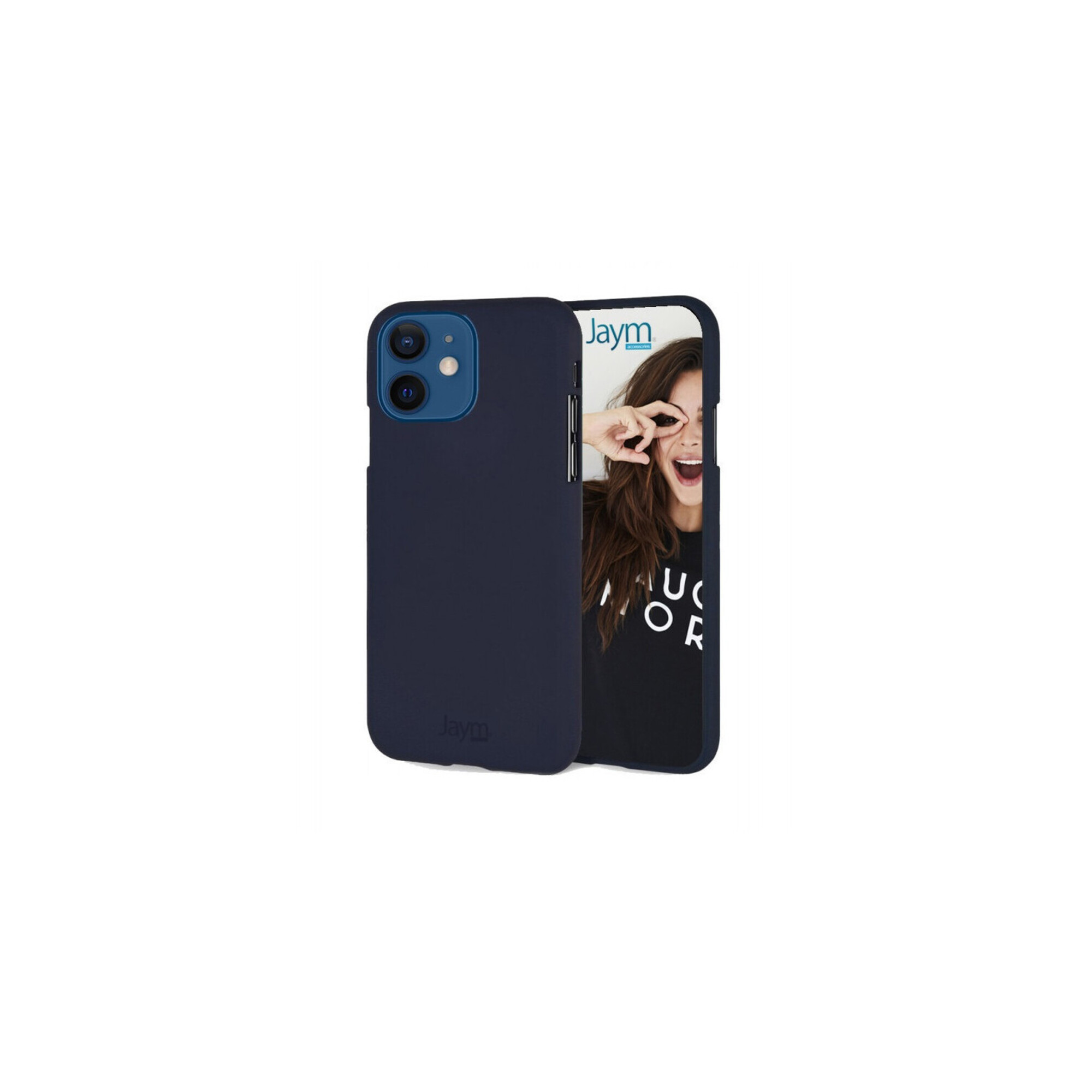 JAYM Coque iPhone 13 Mini Plastique Bleu