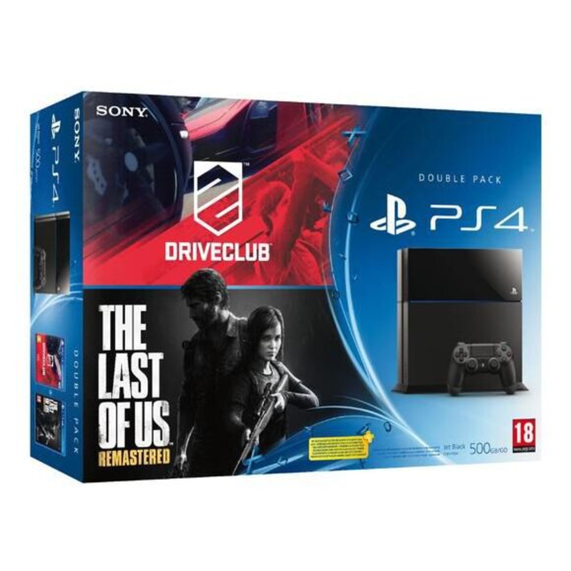 Console PS4 Noire + Driveclub + The Last of Us Remastered - Bon état