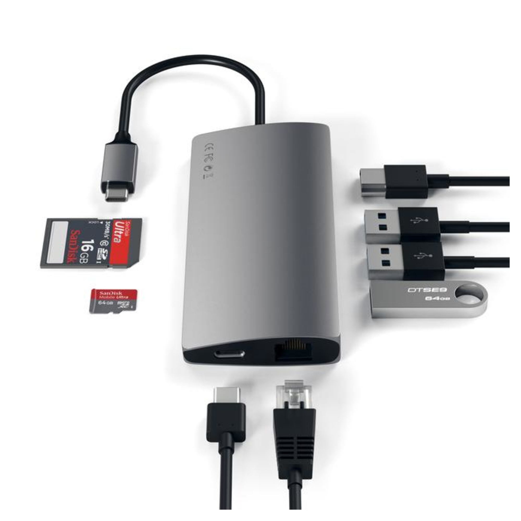 SATECHI Multiports USB C v2 - vue 4