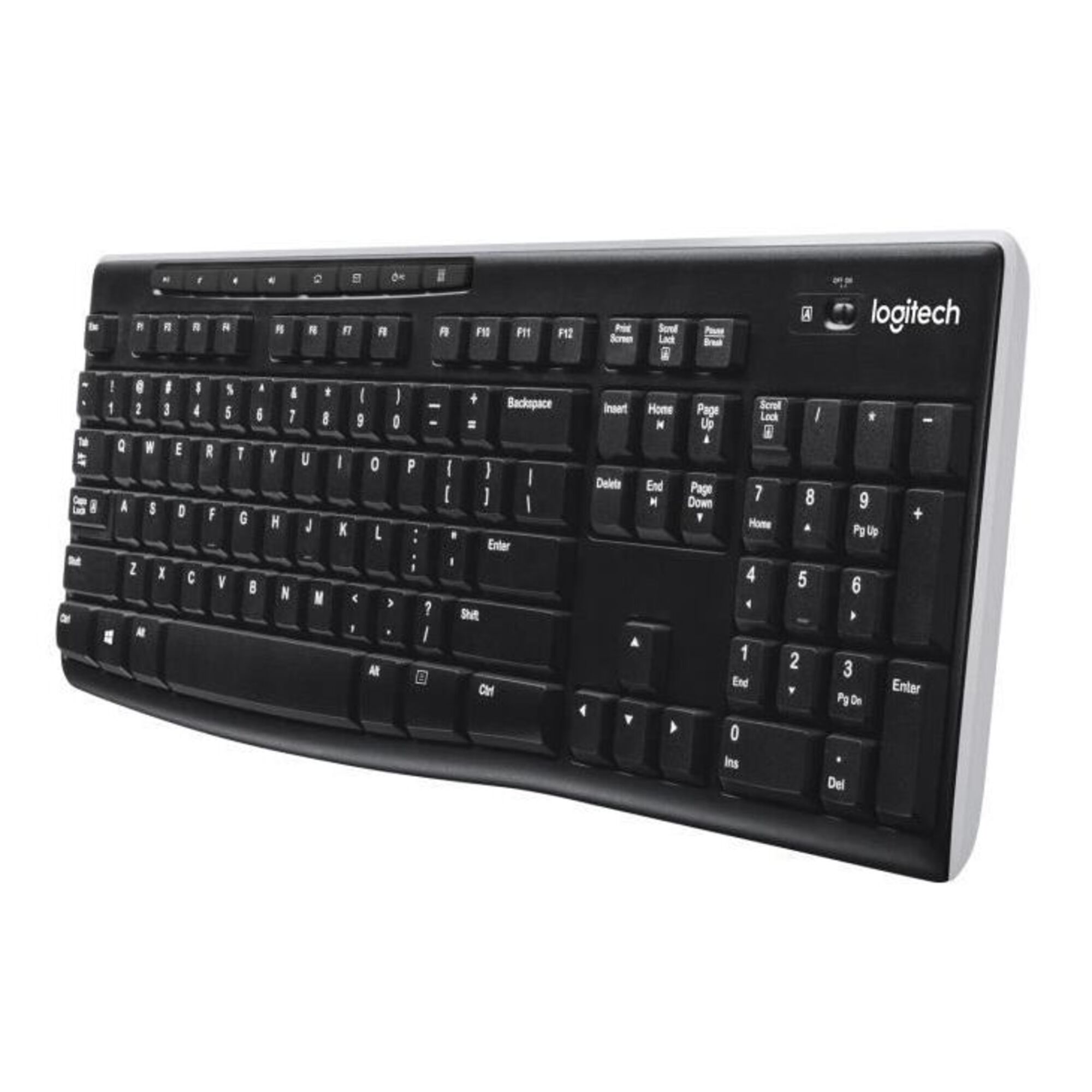 Logitech Wireless Keyboard K270 clavier Maison RF sans fil AZERTY Français Noir - Neuf