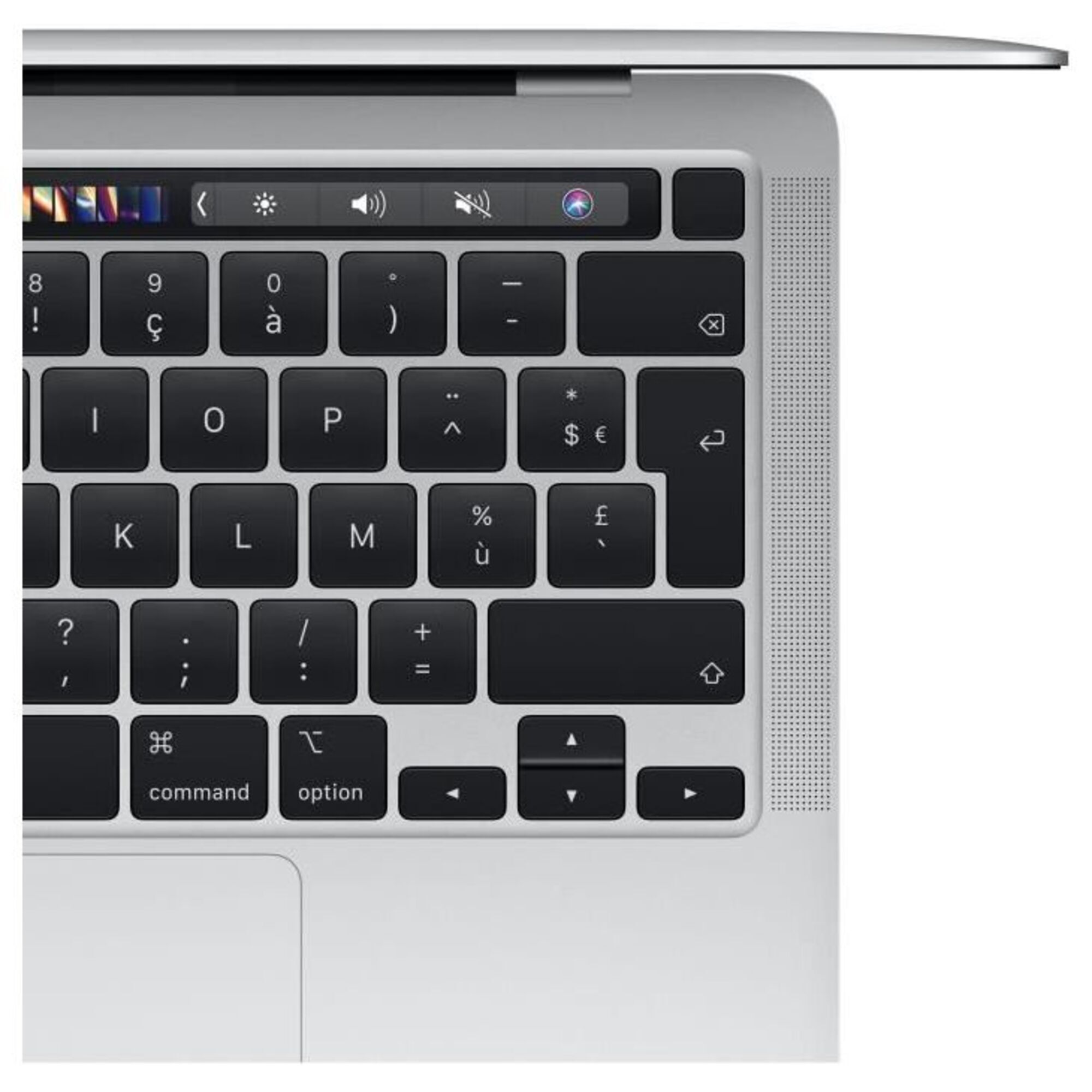 MacBook Pro M1 (2020) 13', 3.2 GHz 512 Go 16 Go  Apple GPU 8, Argent - AZERTY - Très bon état