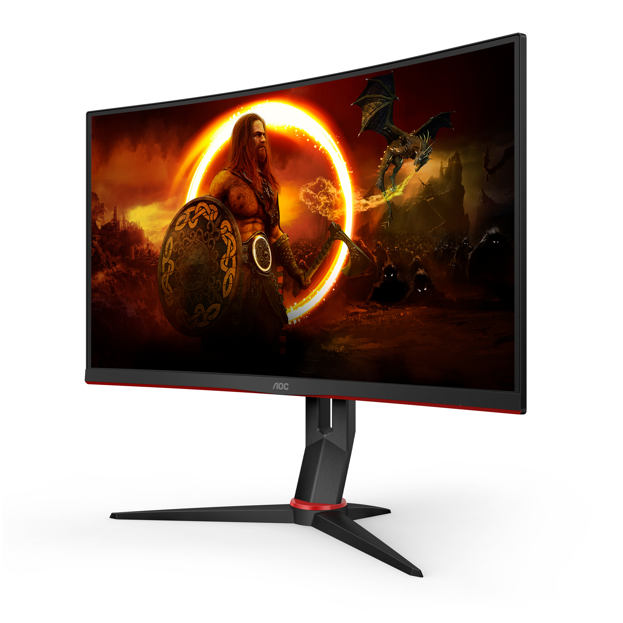 AOC G2 C27G2ZU/BK écran plat de PC 68,6 cm (27 ) 1920 x 1080 pixels Full HD LED Noir, Rouge - Neuf