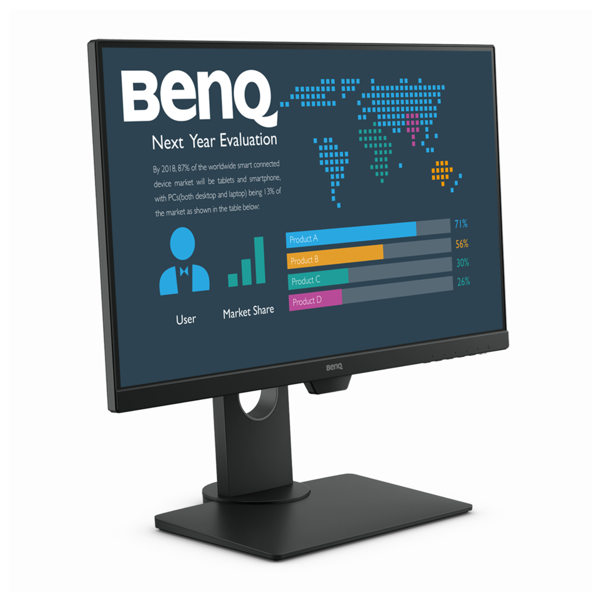 Benq BL2480T 60,5 cm (23.8 ) 1920 x 1080 pixels Full HD LED Noir - Neuf