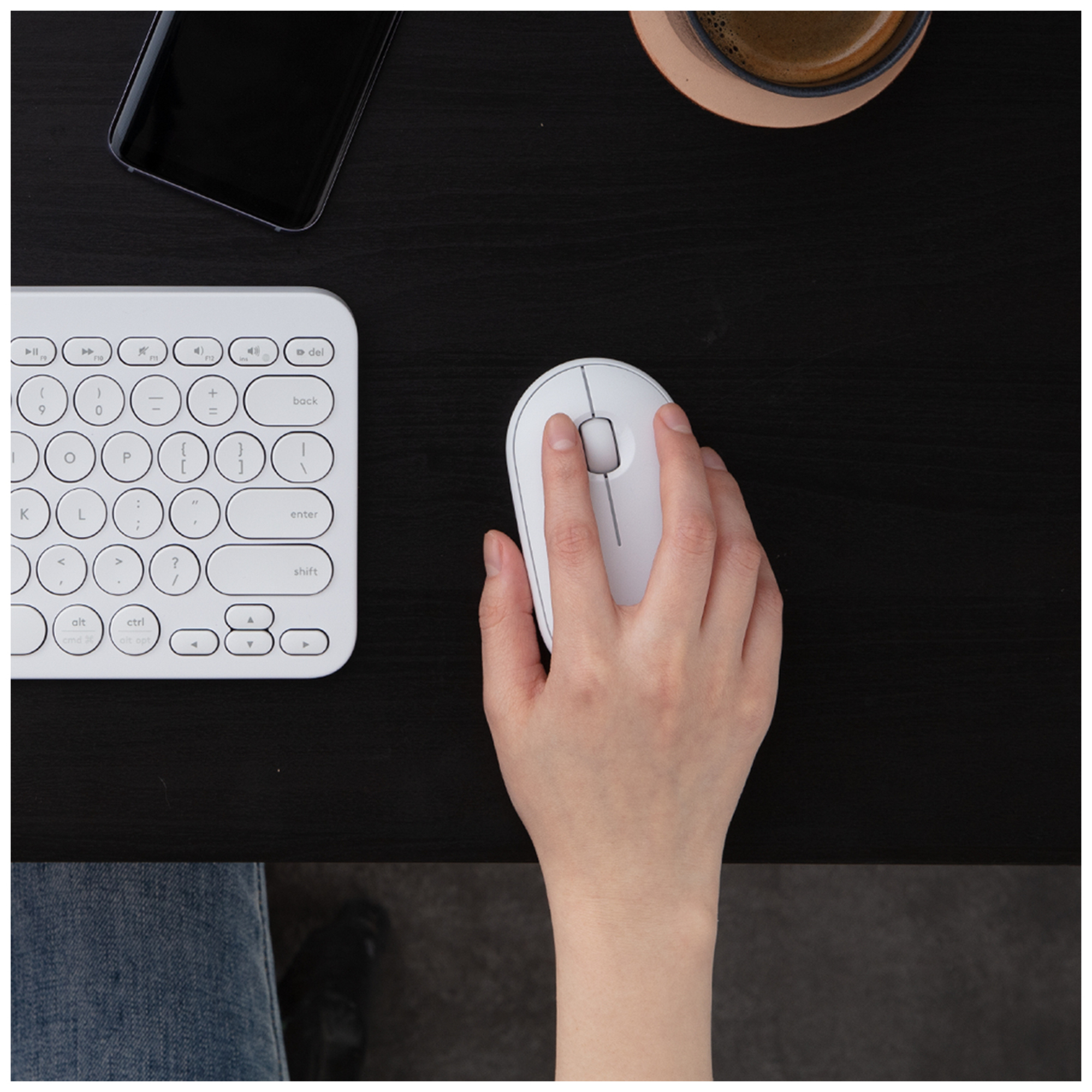 Logitech Souris sans fil Pebble M350 - Blanc - Neuf