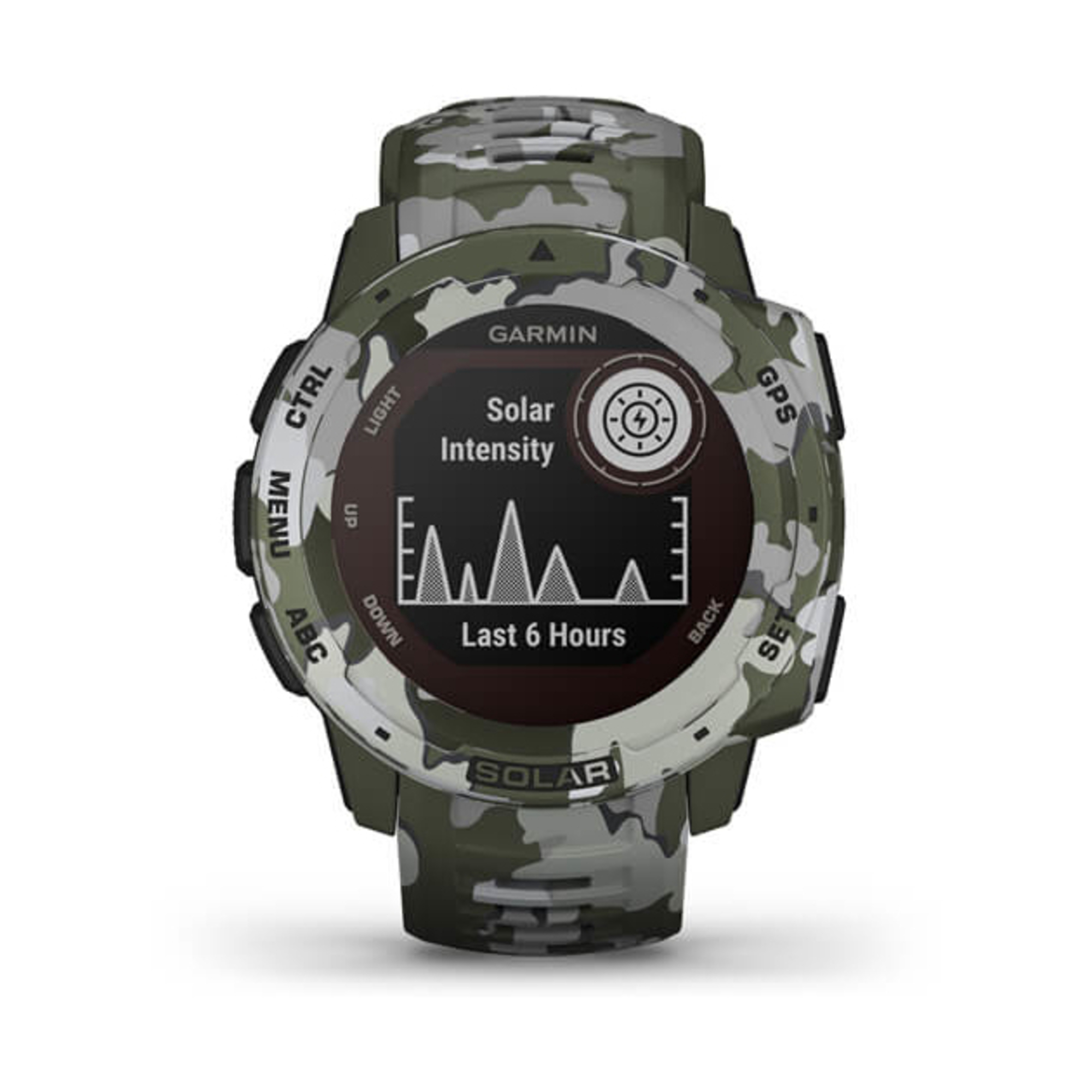 Instinct Solar Camo Edition Mip Camouflage Gps (Satellite), vert - Neuf