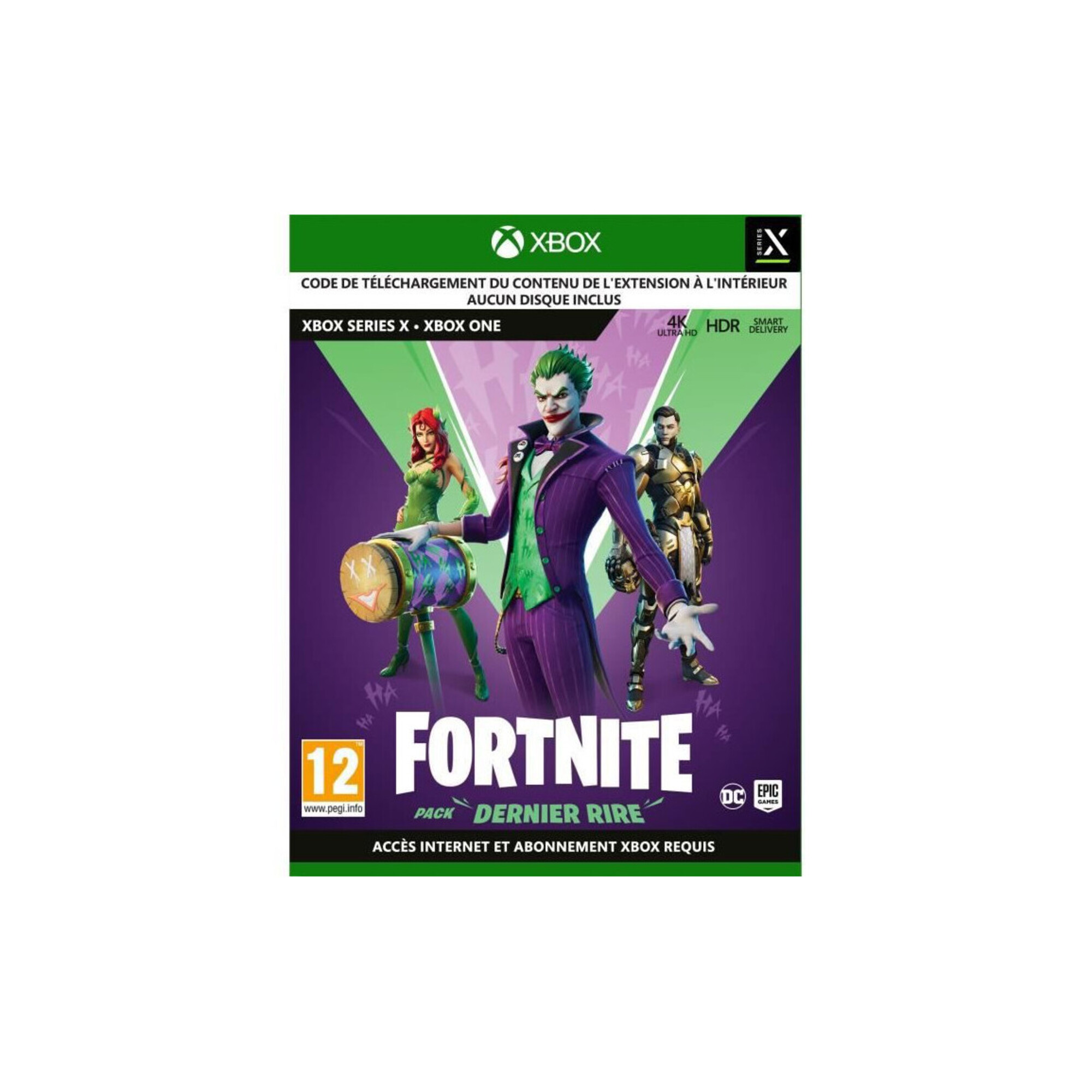 Fortnite : Pack Dernier Rire Jeu Xbox One Code in a box Neuf