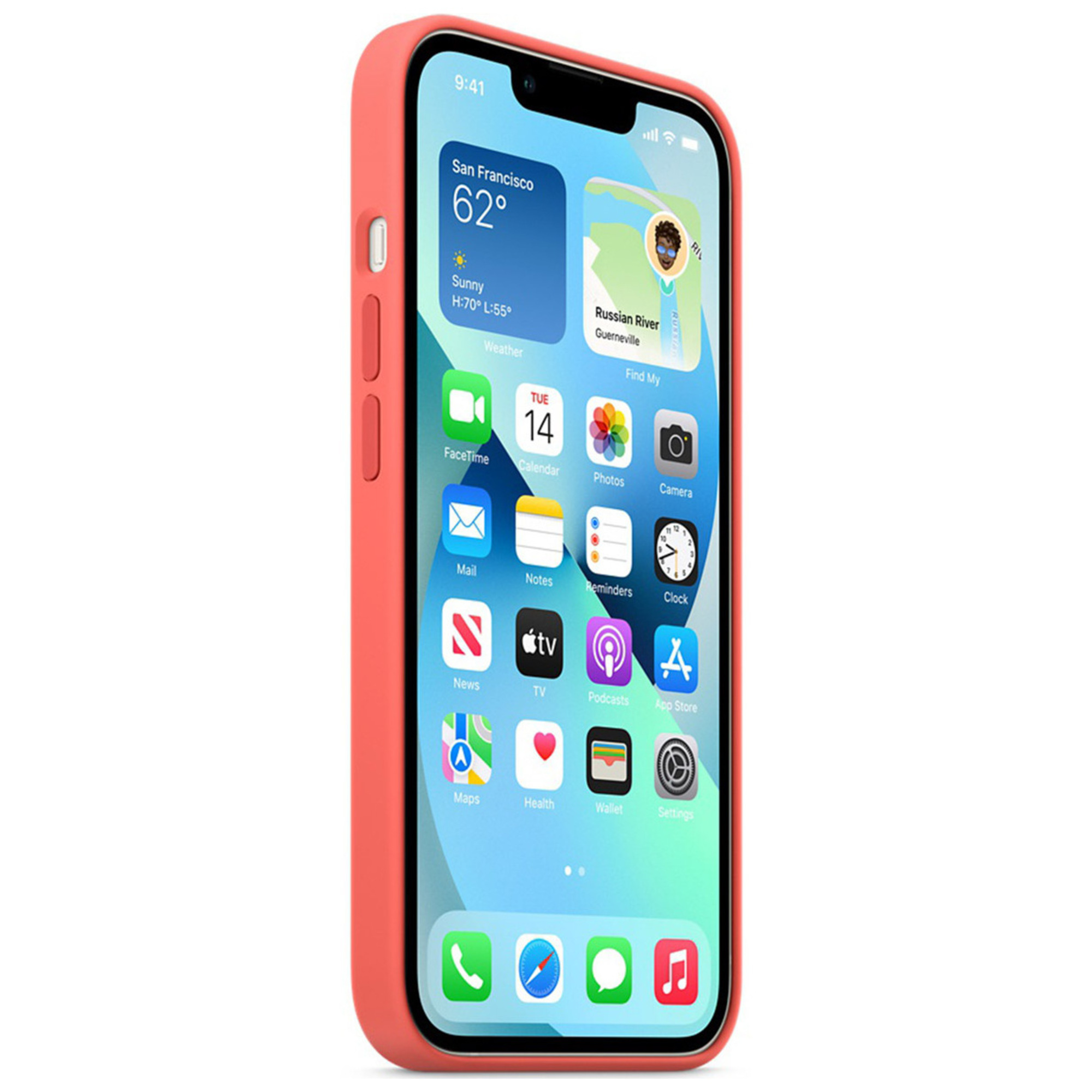 Apple Coque iPhone 13 Mini MagSafe Pomelo - vue 3