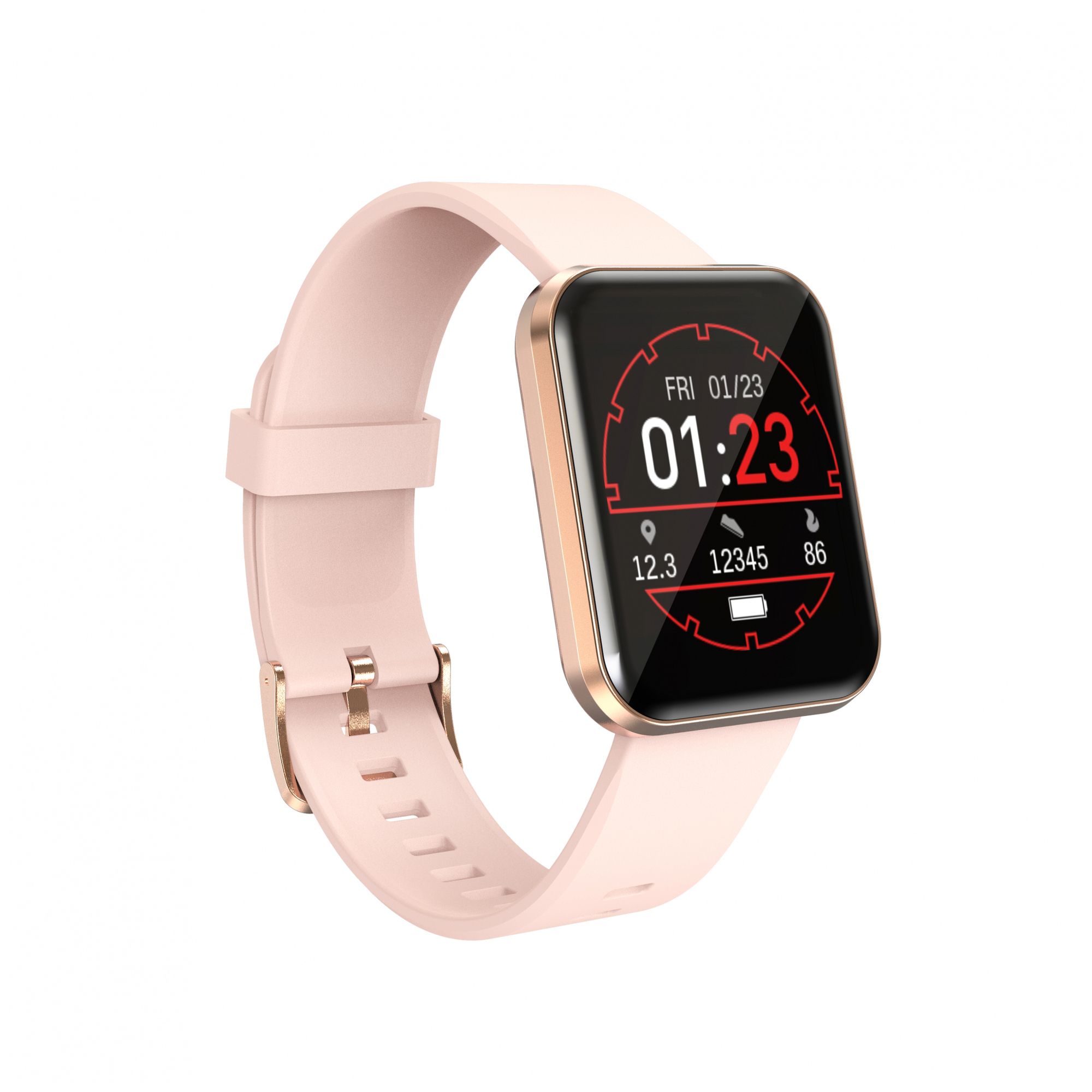 Montre Connectée Lenovo E1 Pro, Rose - Neuf