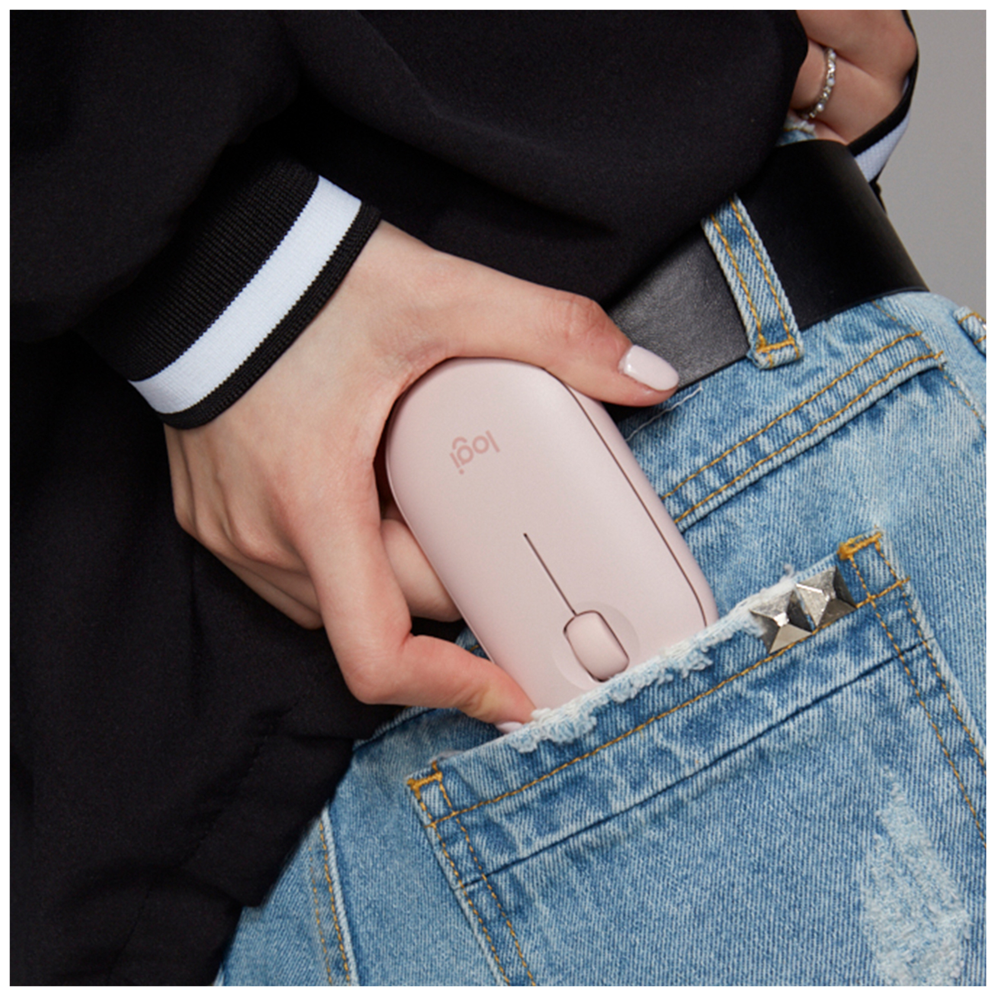 Logitech Pebble sans fil avec Bluetooth ou récepteur 2 4 GHz silencieuse et ultra fine pour ordinateur portable notebook iPad PC Mac et Chromebook - vue 8