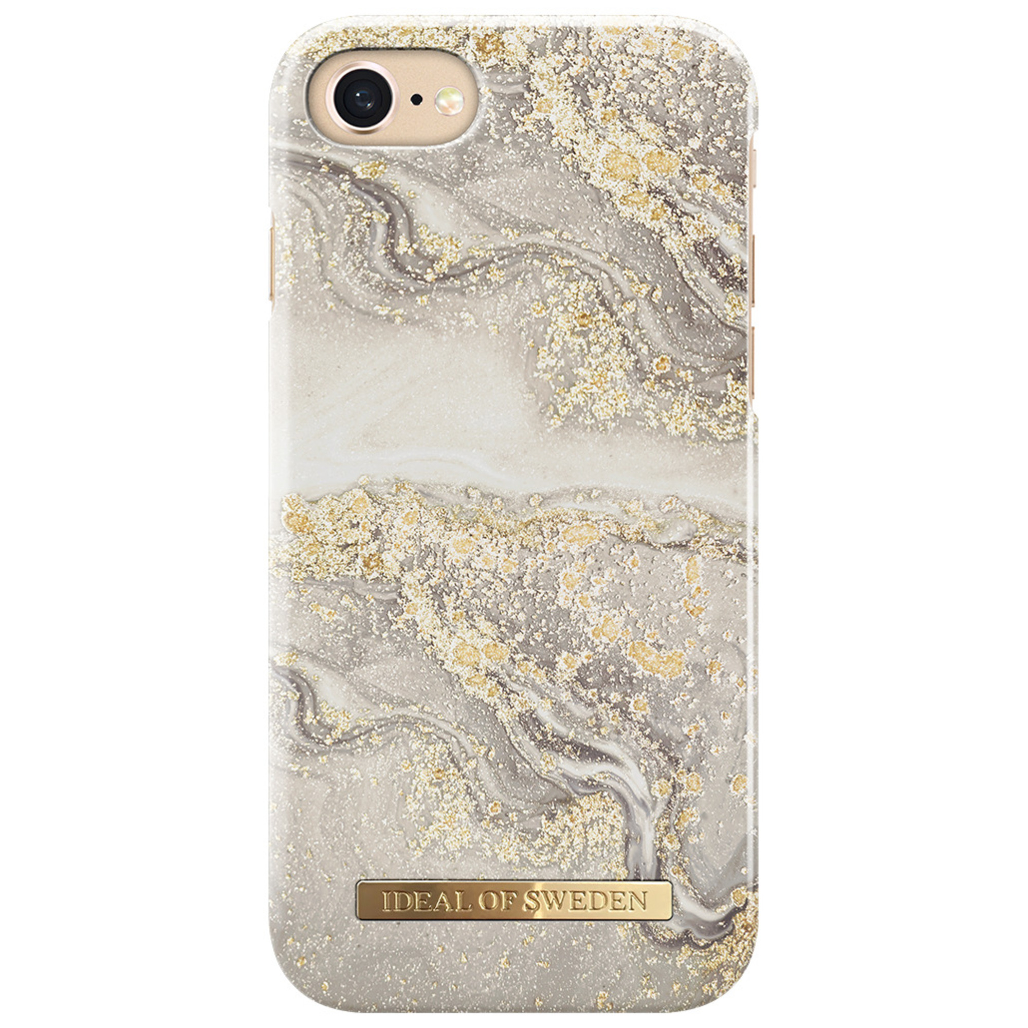 Apple iPhone 6/7/8/SE/SE22 Sparkle Greige Marble Fashion Case Ideal Of Sweden - nuevo