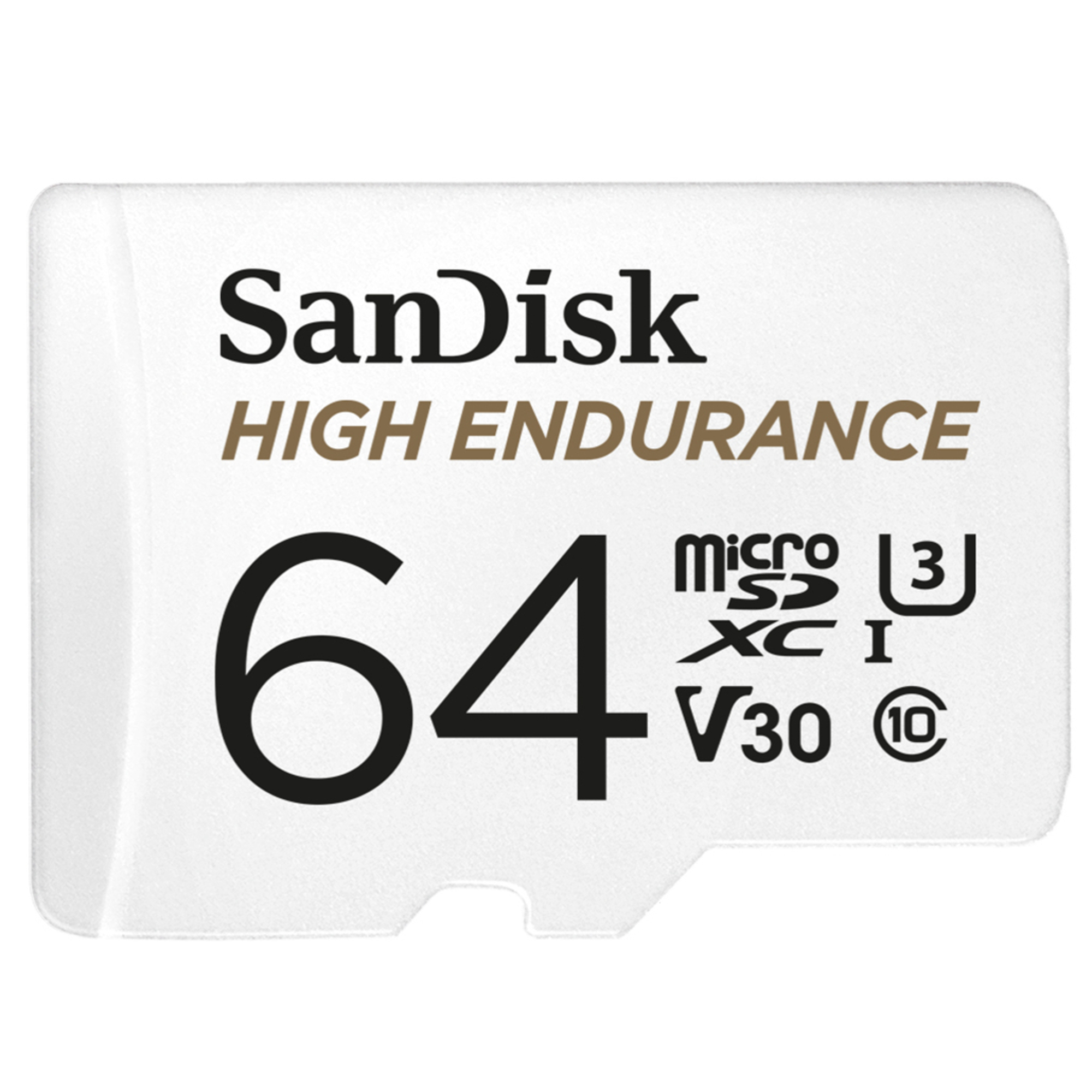 SanDisk High Endurance 64 Go MicroSDXC UHS-I Classe 10 - Neuf