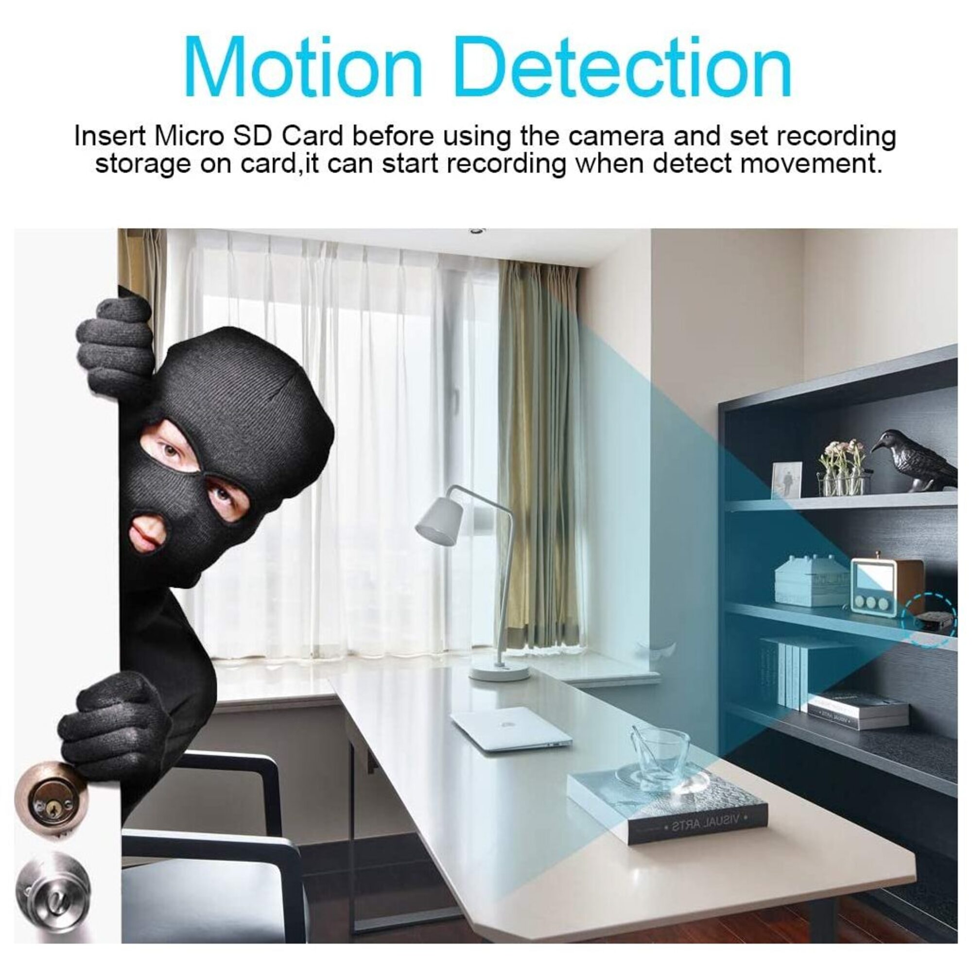 Porte Clé Caméra Espion Full HD Enregistrement Audio Détection IR YONIS - Neuf