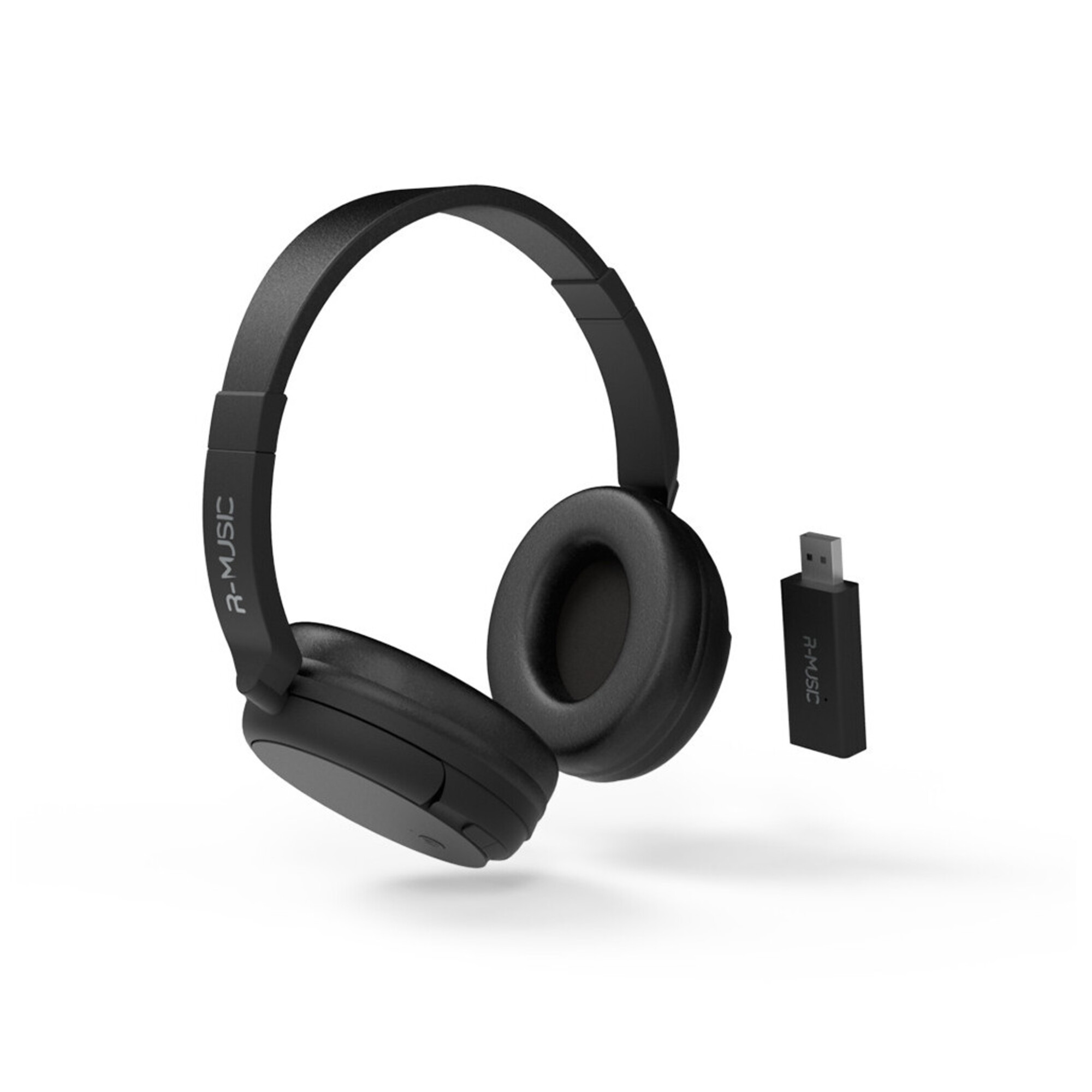 R-MUSIC - Casque TV Sans Fil Bluetooth Avec Récepteur USB - Neuf