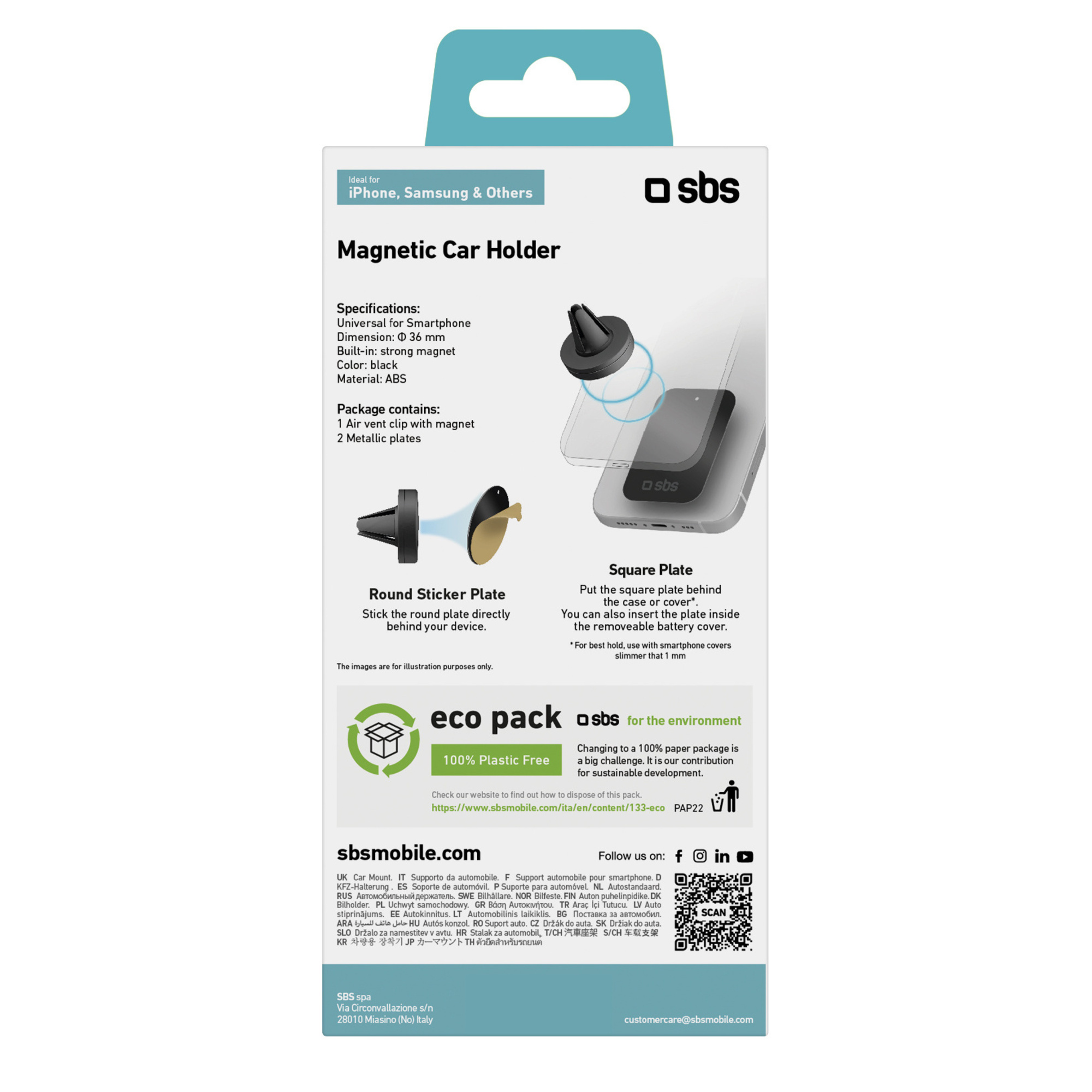 Support universel magnétique pour Voituremobile SBS Neuf - vue 2