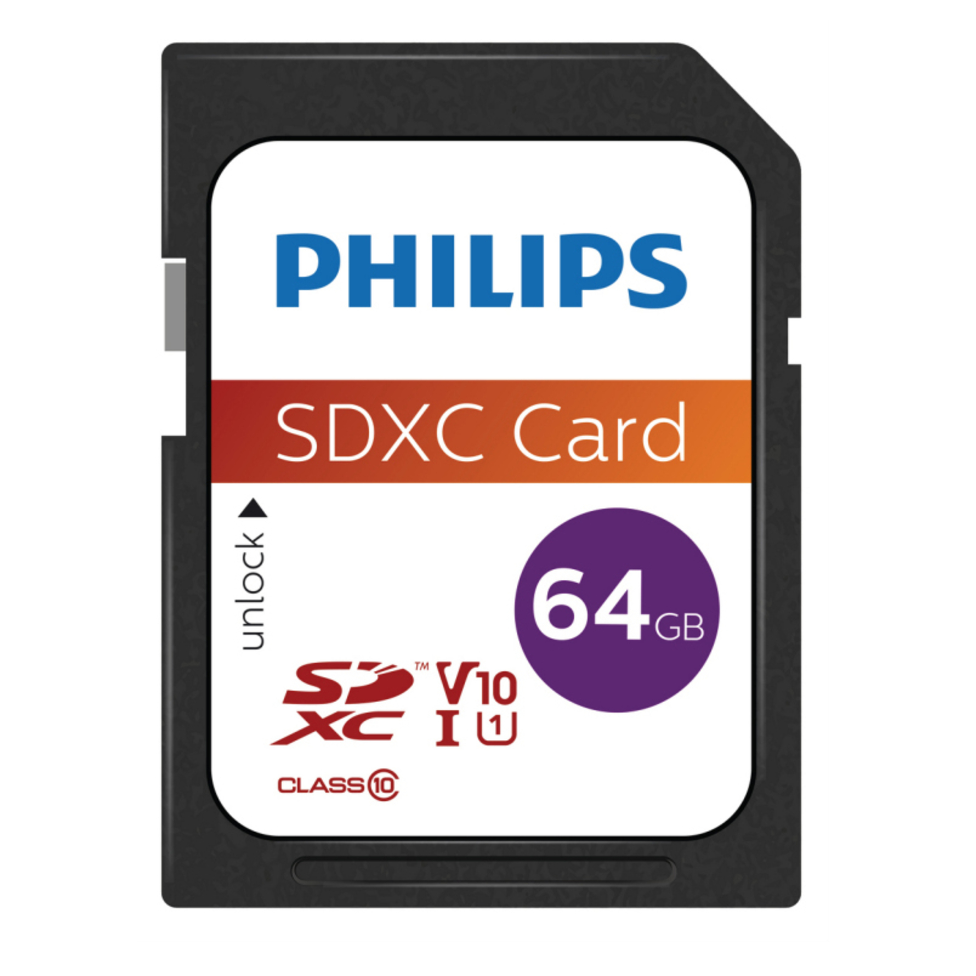 Philips FM64SD55B 64 Go SDXC UHS-I Classe 10 - Neuf