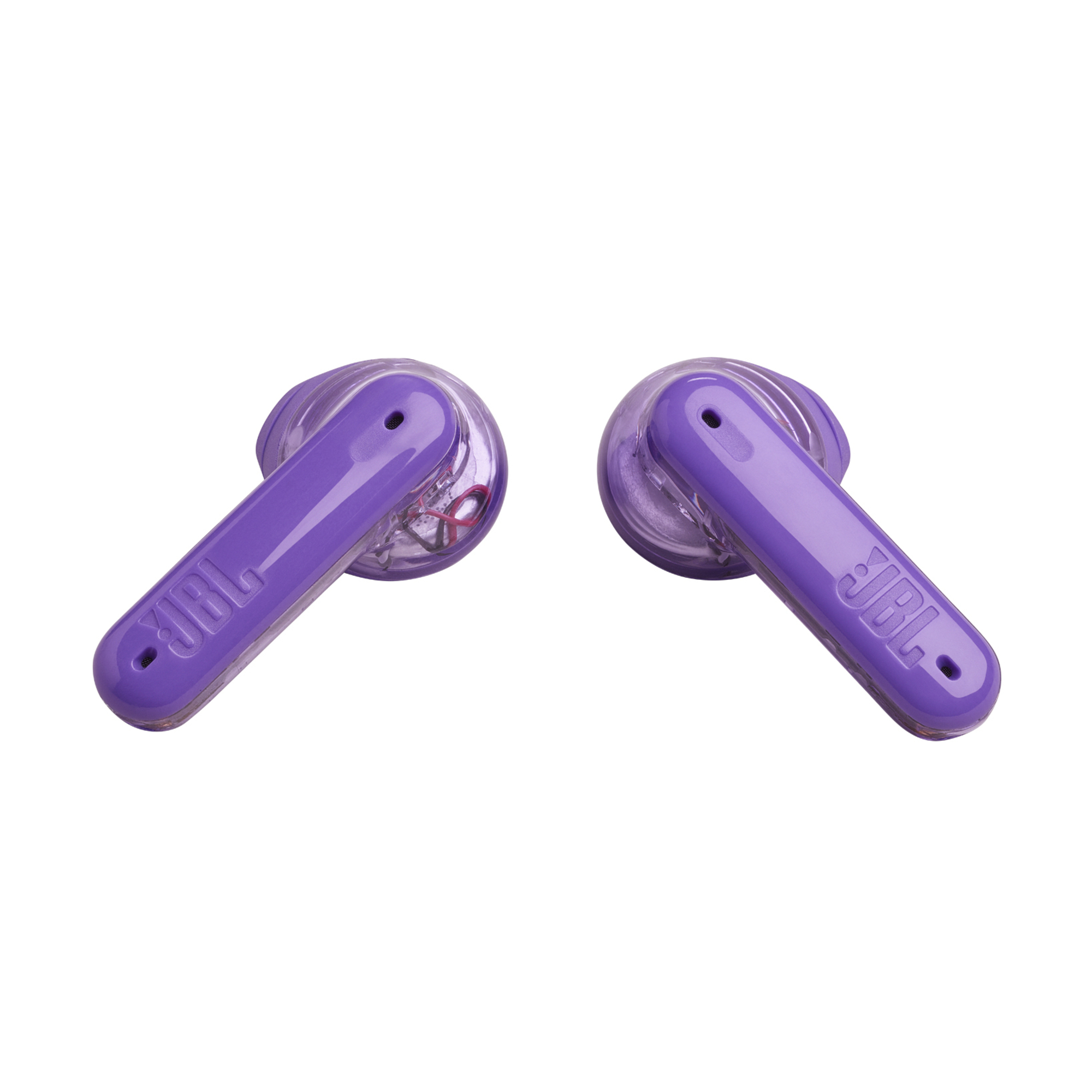 JBL Tune Flex Ghost Edition Casque True Wireless Stereo (TWS) Ecouteurs Appels/Musique Bluetooth Violet, Translucide - Neuf